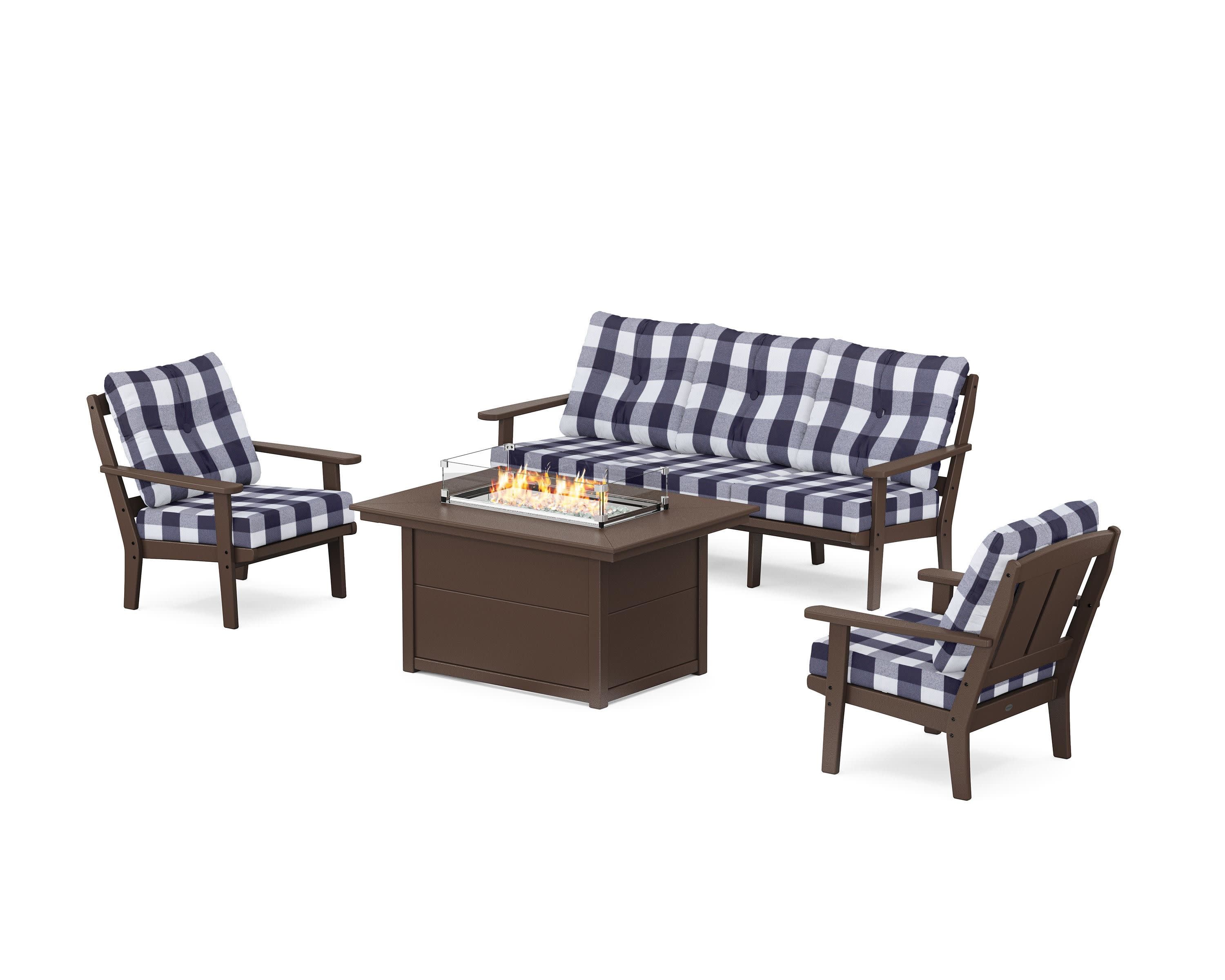 Mission Deep Seating Fire Pit Table Set - Image 133
