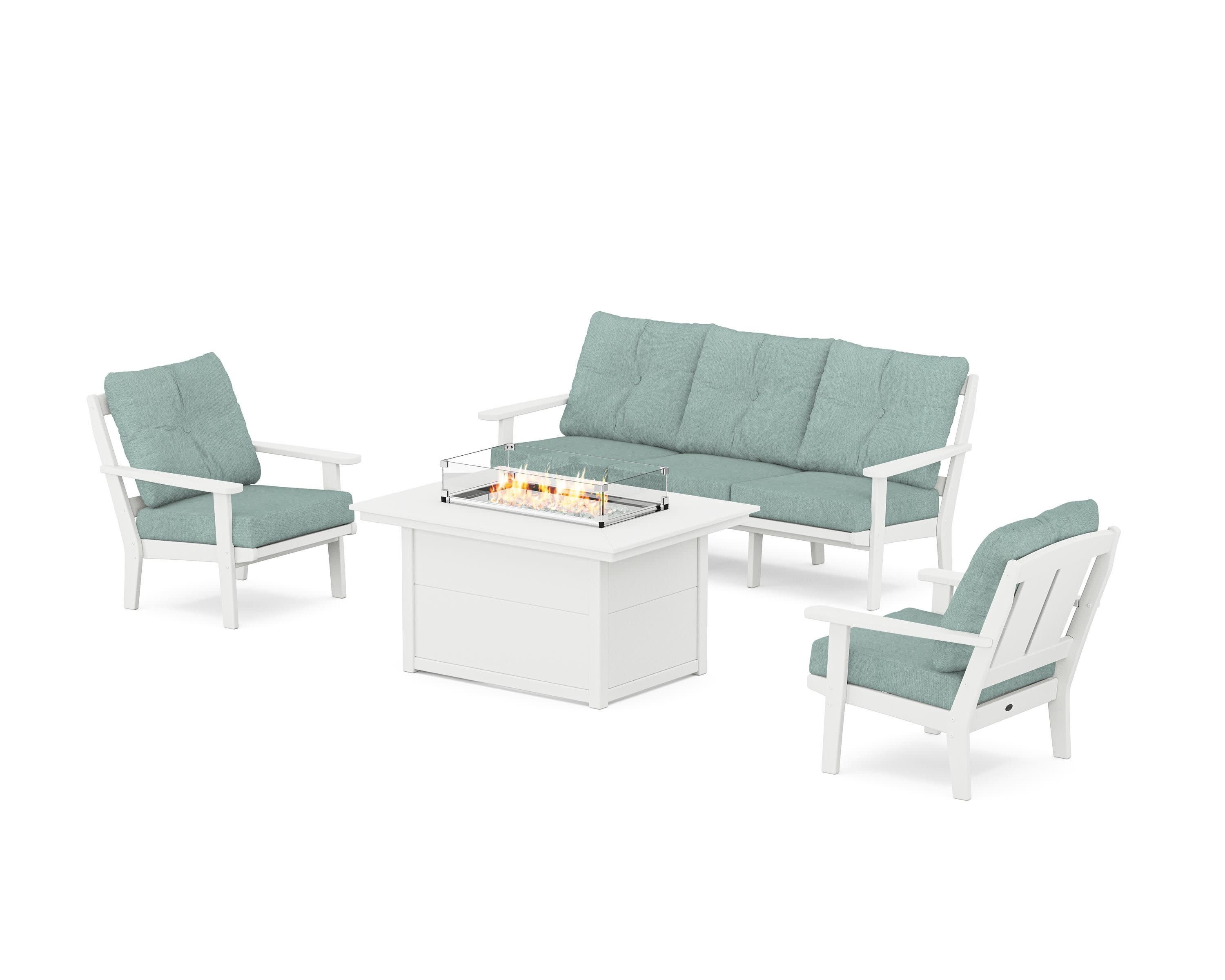 Mission Deep Seating Fire Pit Table Set - Image 134