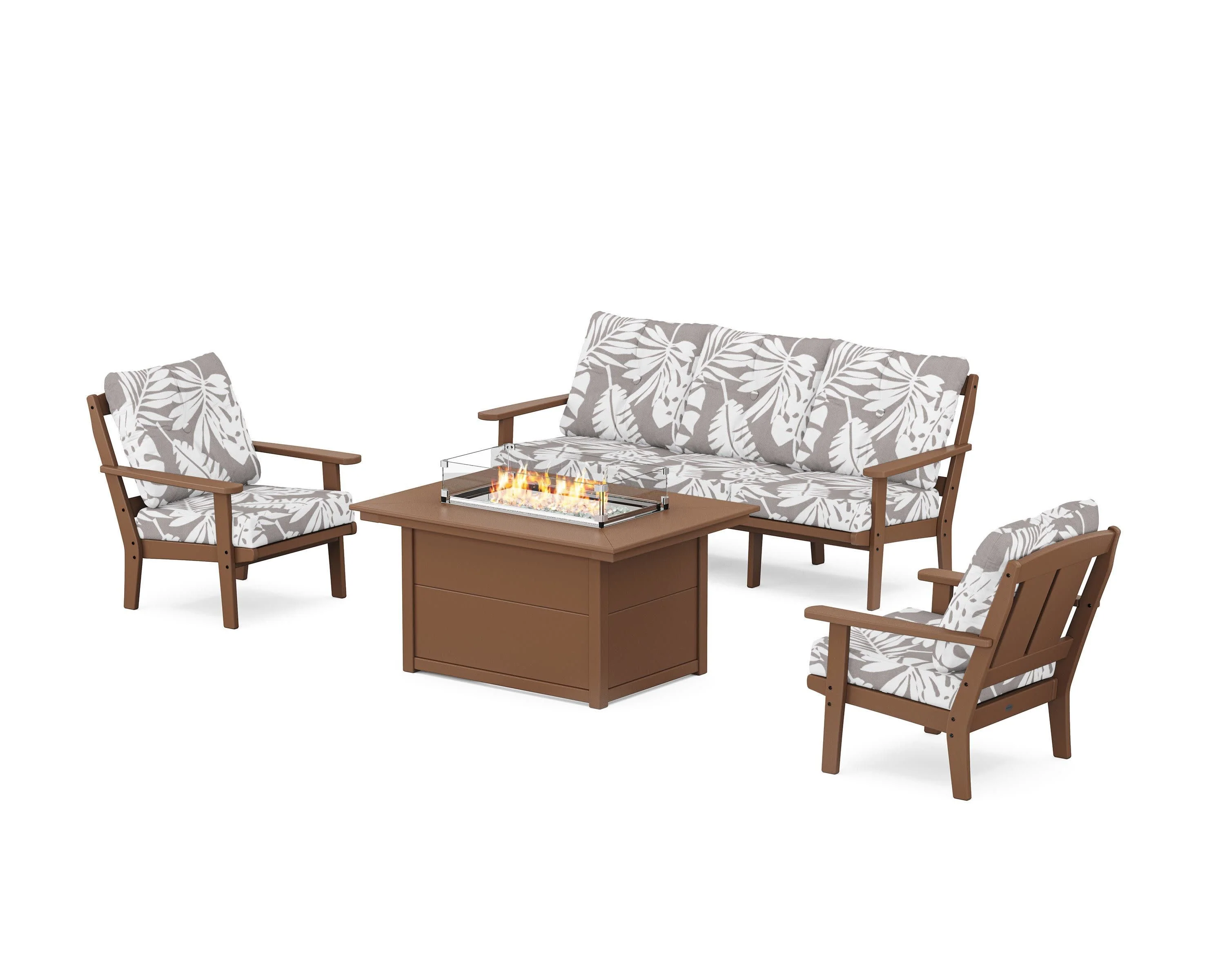Mission Deep Seating Fire Pit Table Set - Image 139