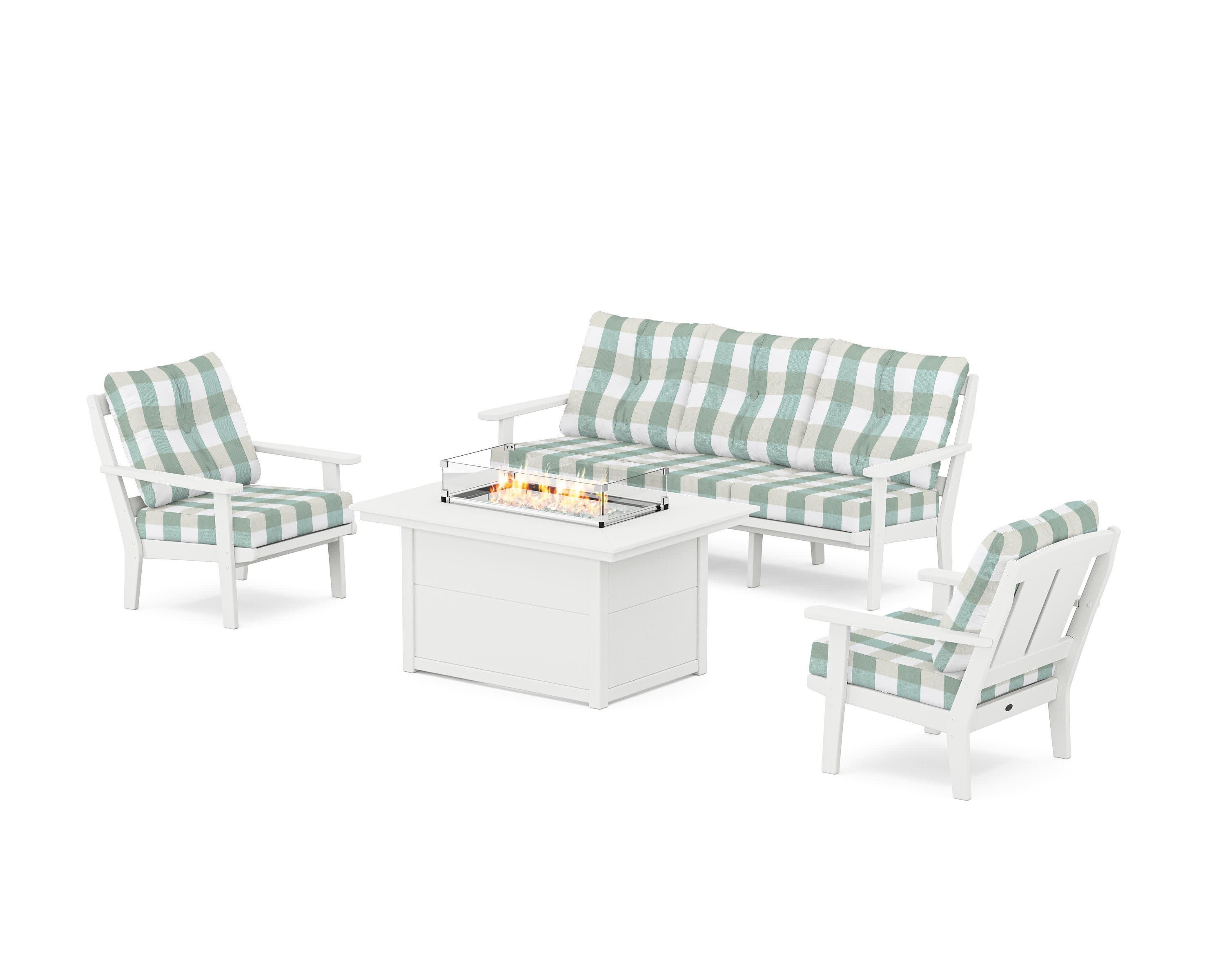 Mission Deep Seating Fire Pit Table Set - Image 148