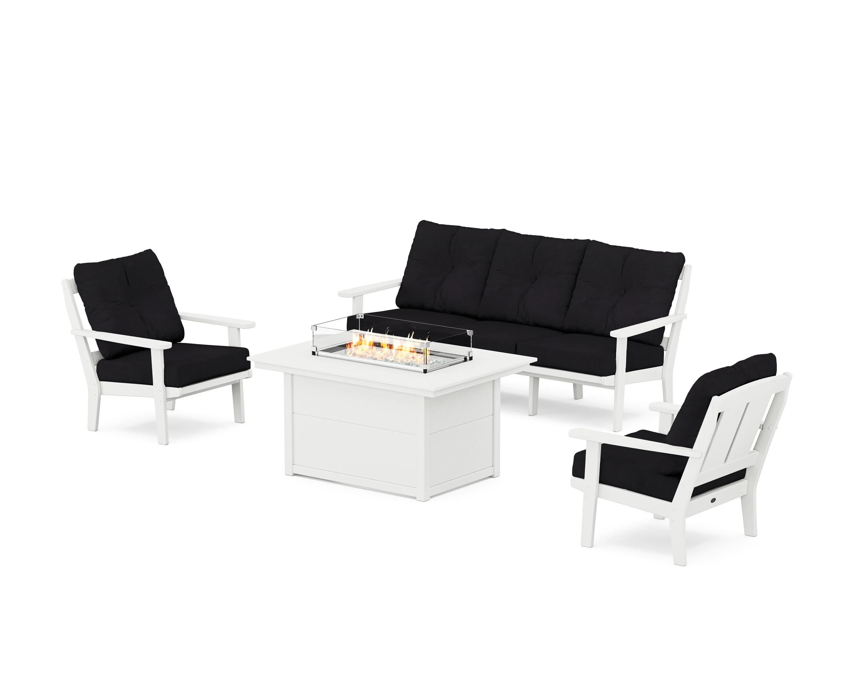 Mission Deep Seating Fire Pit Table Set - Image 151