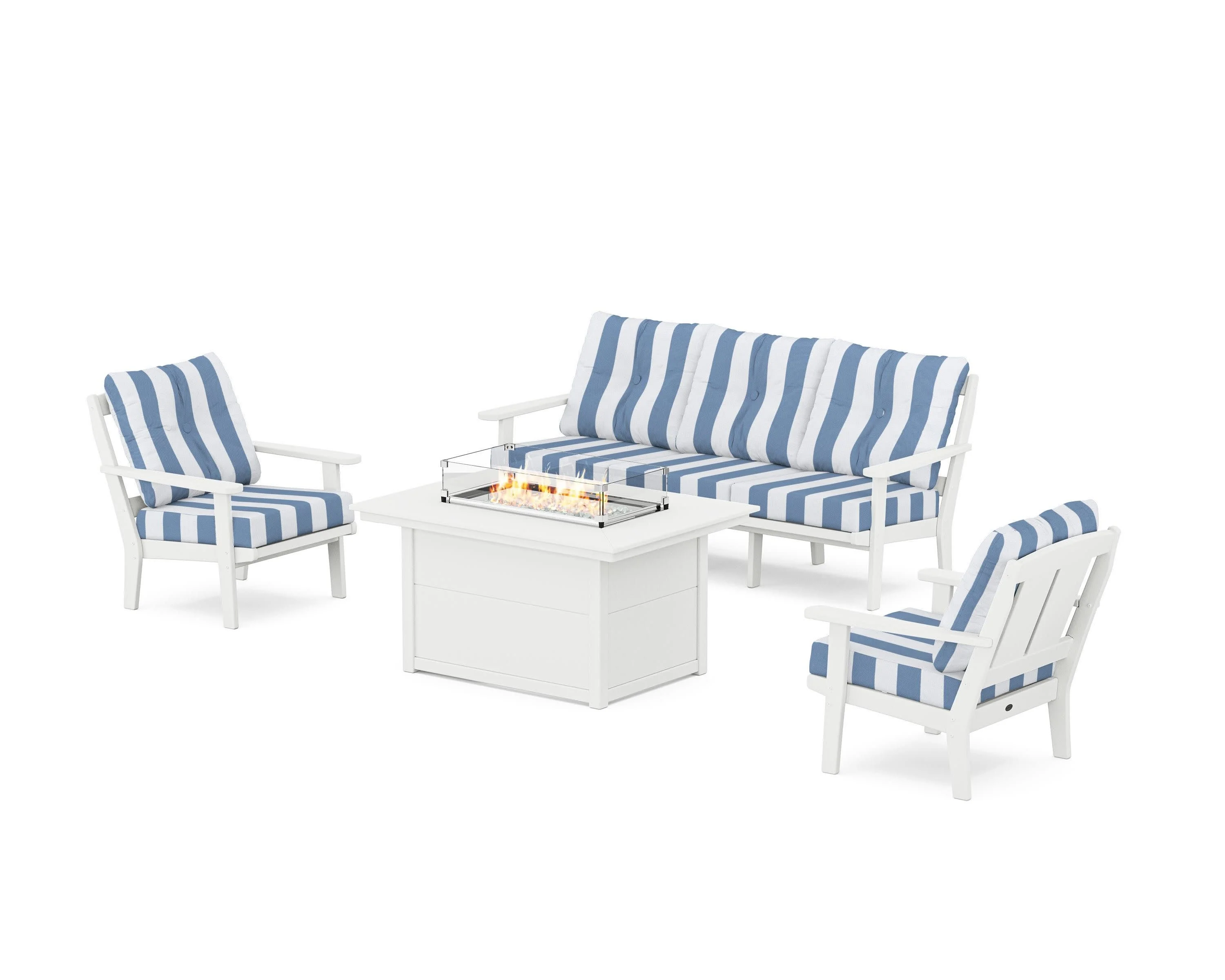 Mission Deep Seating Fire Pit Table Set - Image 176