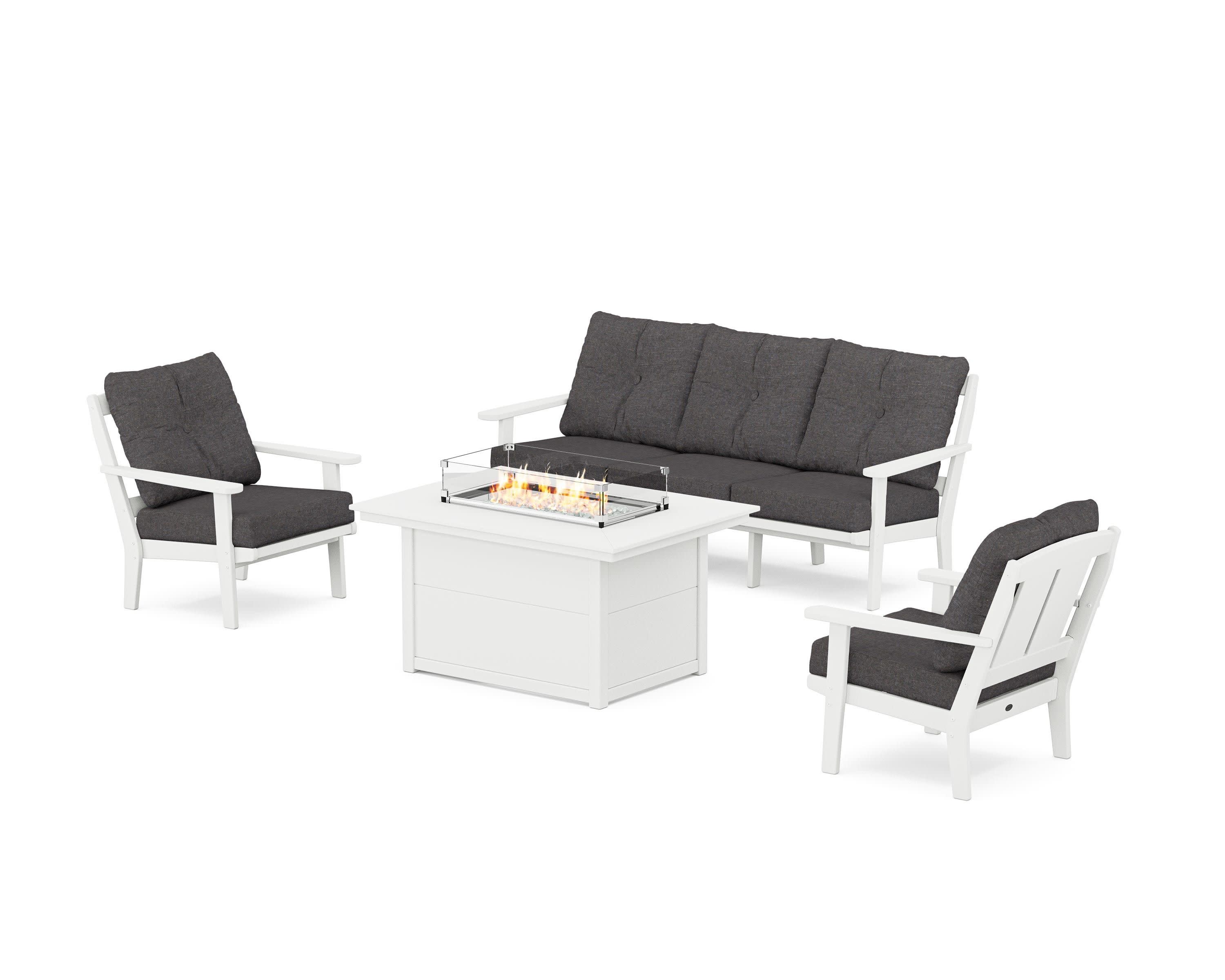Mission Deep Seating Fire Pit Table Set - Image 208