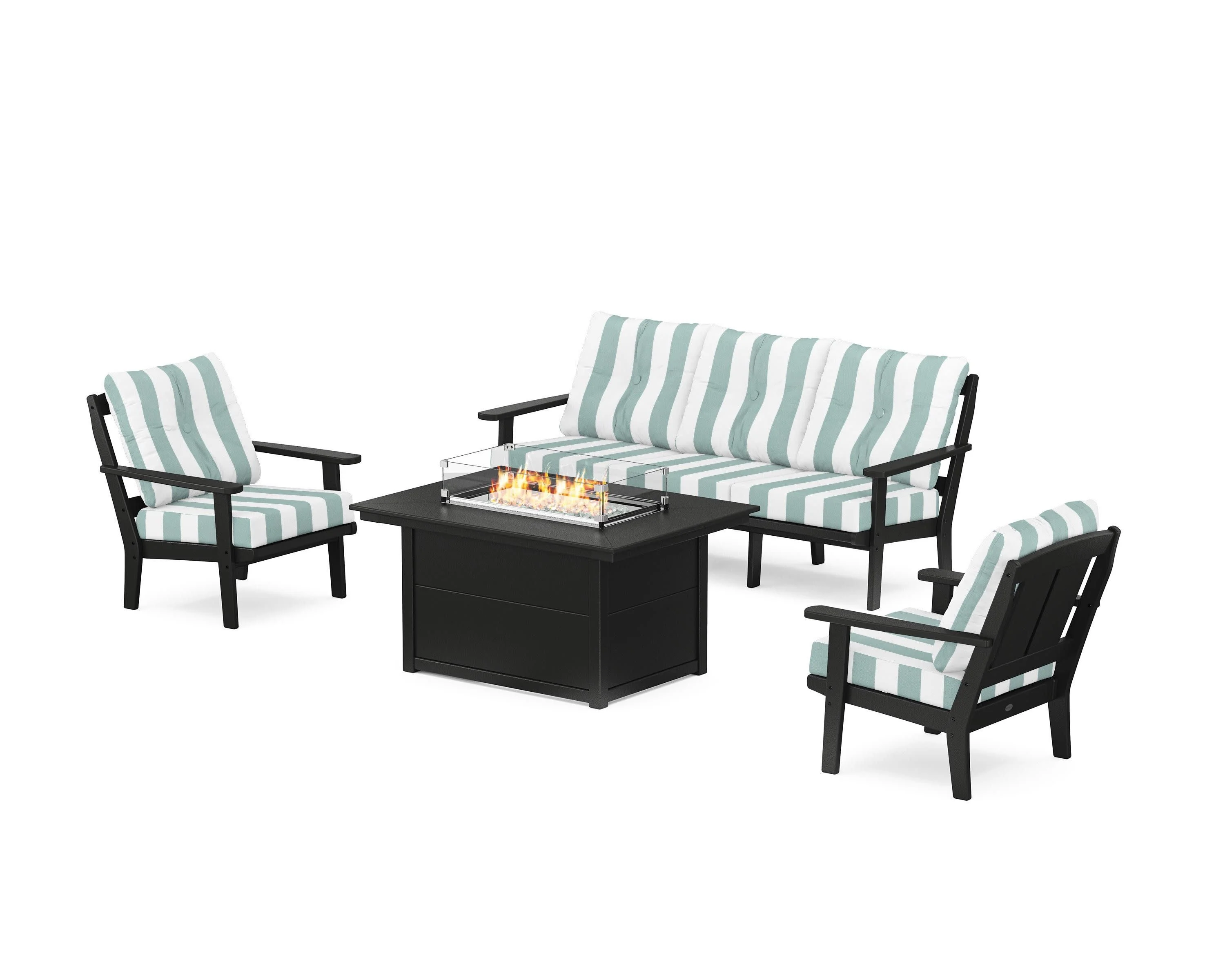 Mission Deep Seating Fire Pit Table Set - Image 21