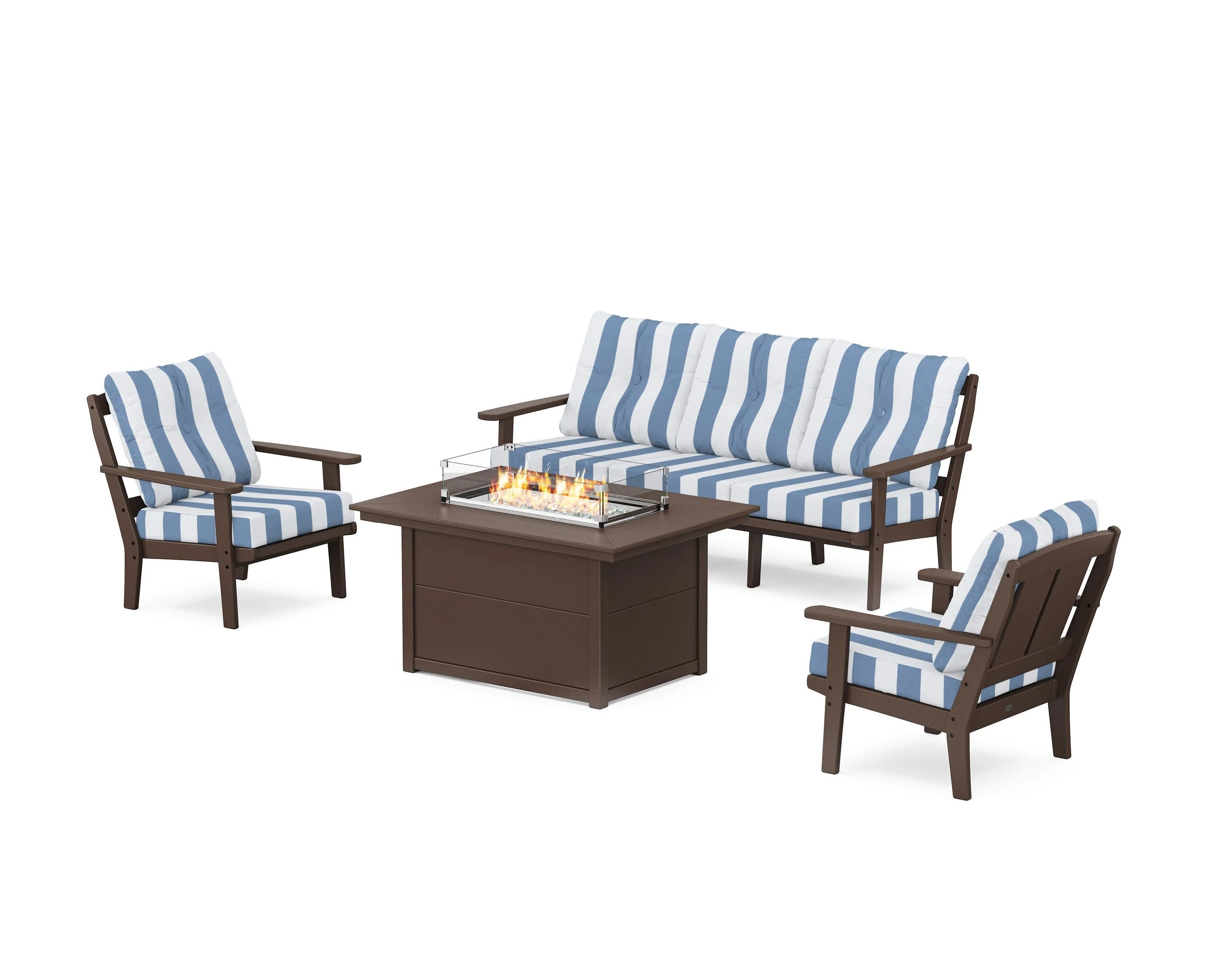 Mission Deep Seating Fire Pit Table Set - Image 53