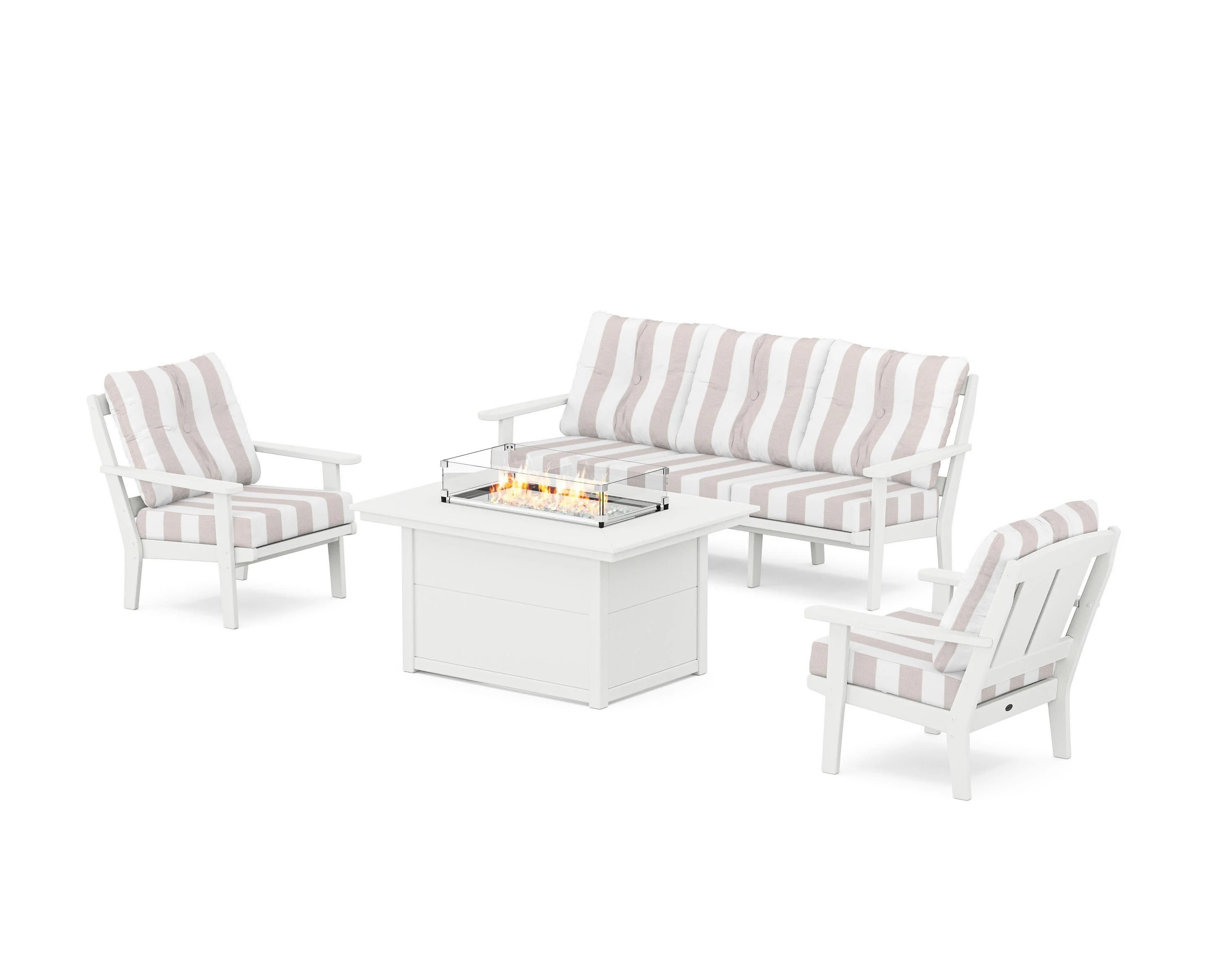 Mission Deep Seating Fire Pit Table Set - Image 66