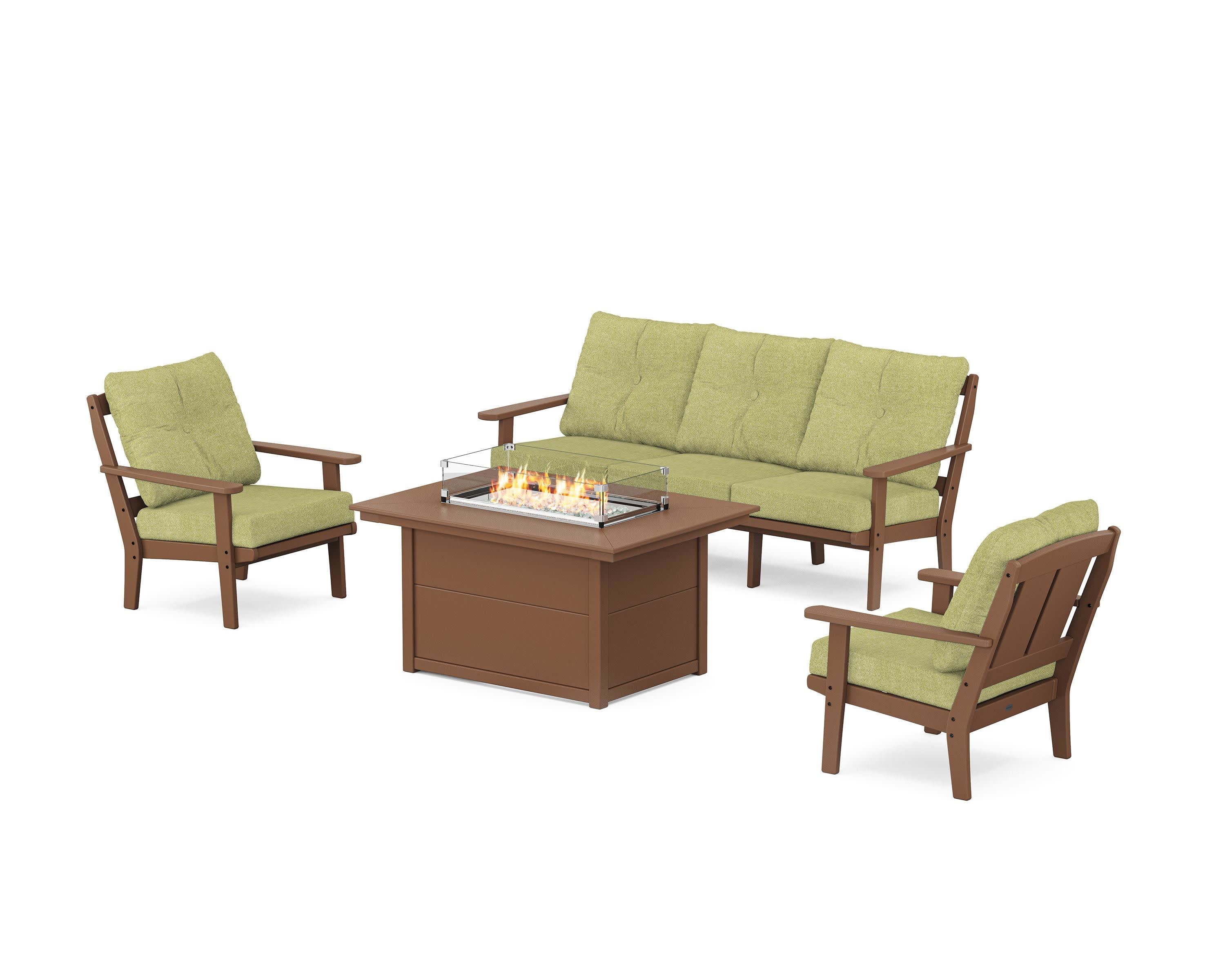 Mission Deep Seating Fire Pit Table Set - Image 67