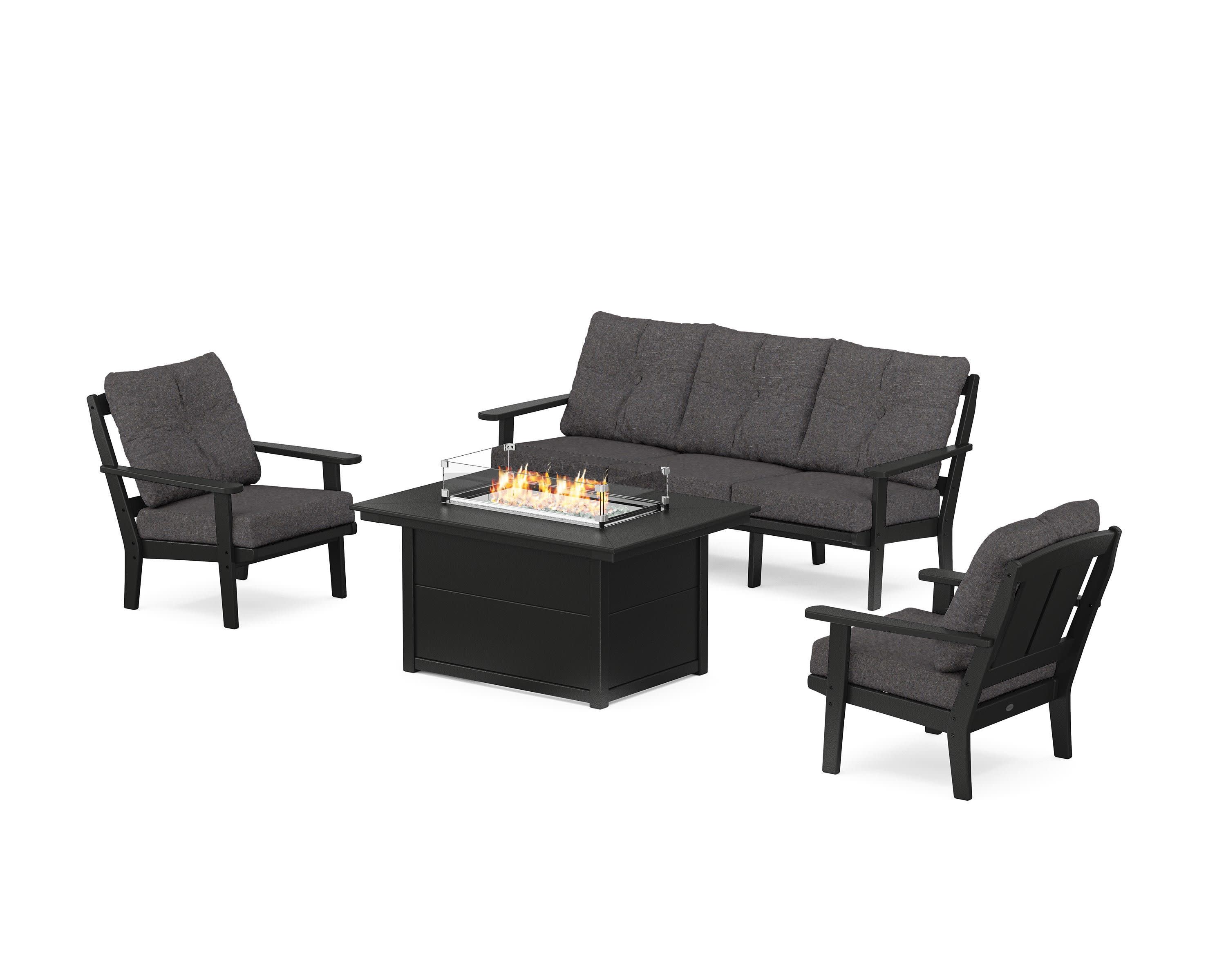 Mission Deep Seating Fire Pit Table Set - Image 69