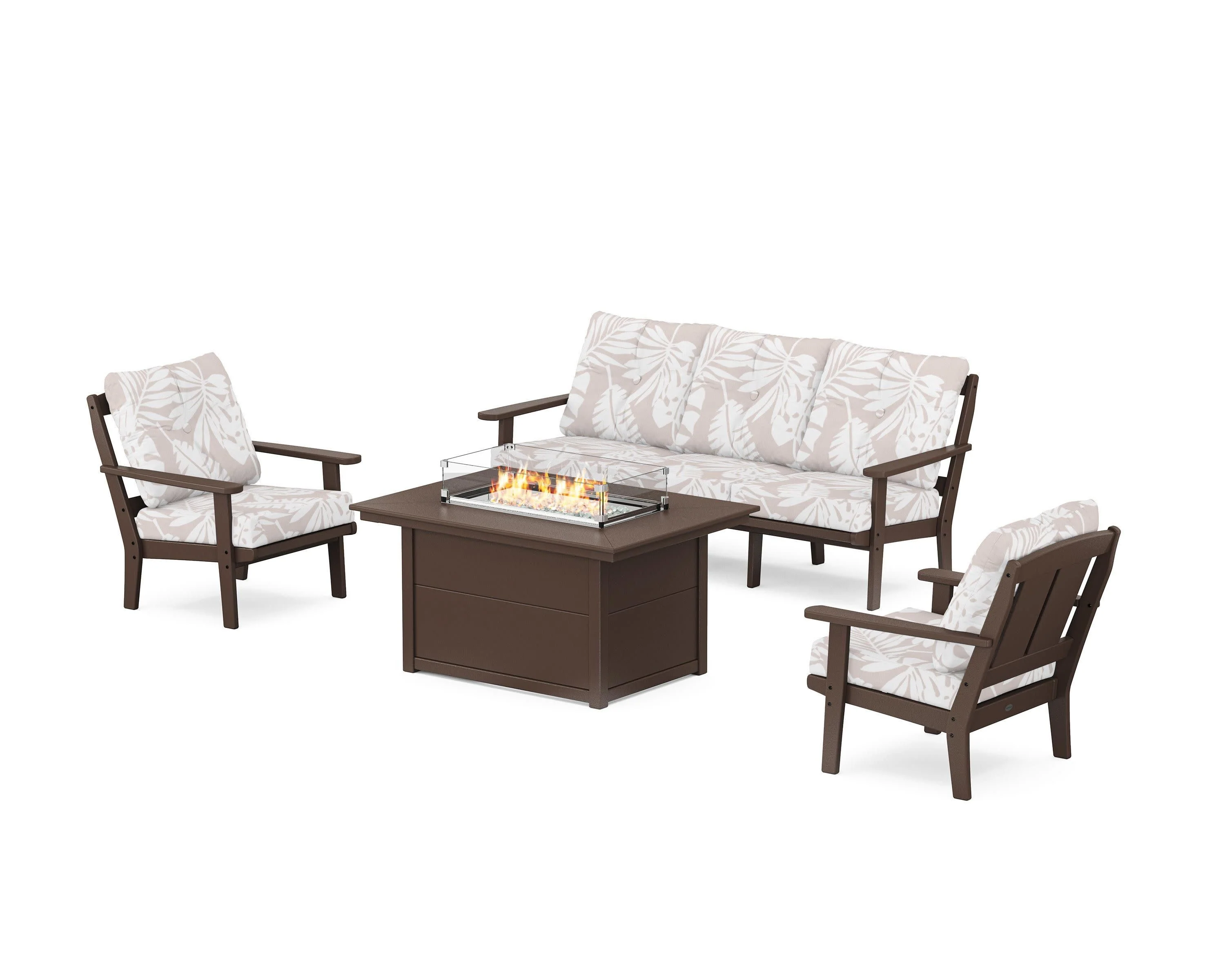 Mission Deep Seating Fire Pit Table Set - Image 75