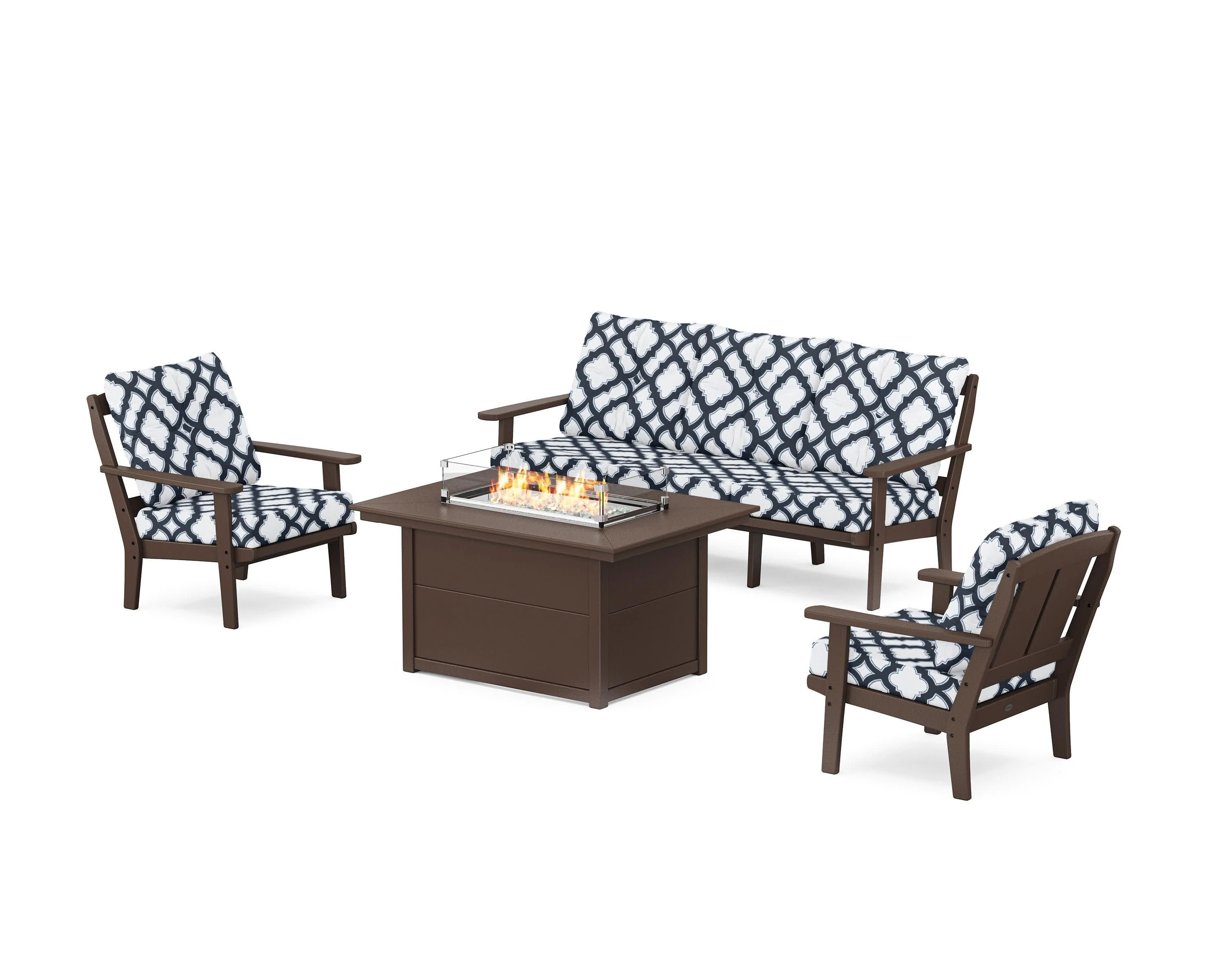 Mission Deep Seating Fire Pit Table Set - Image 84