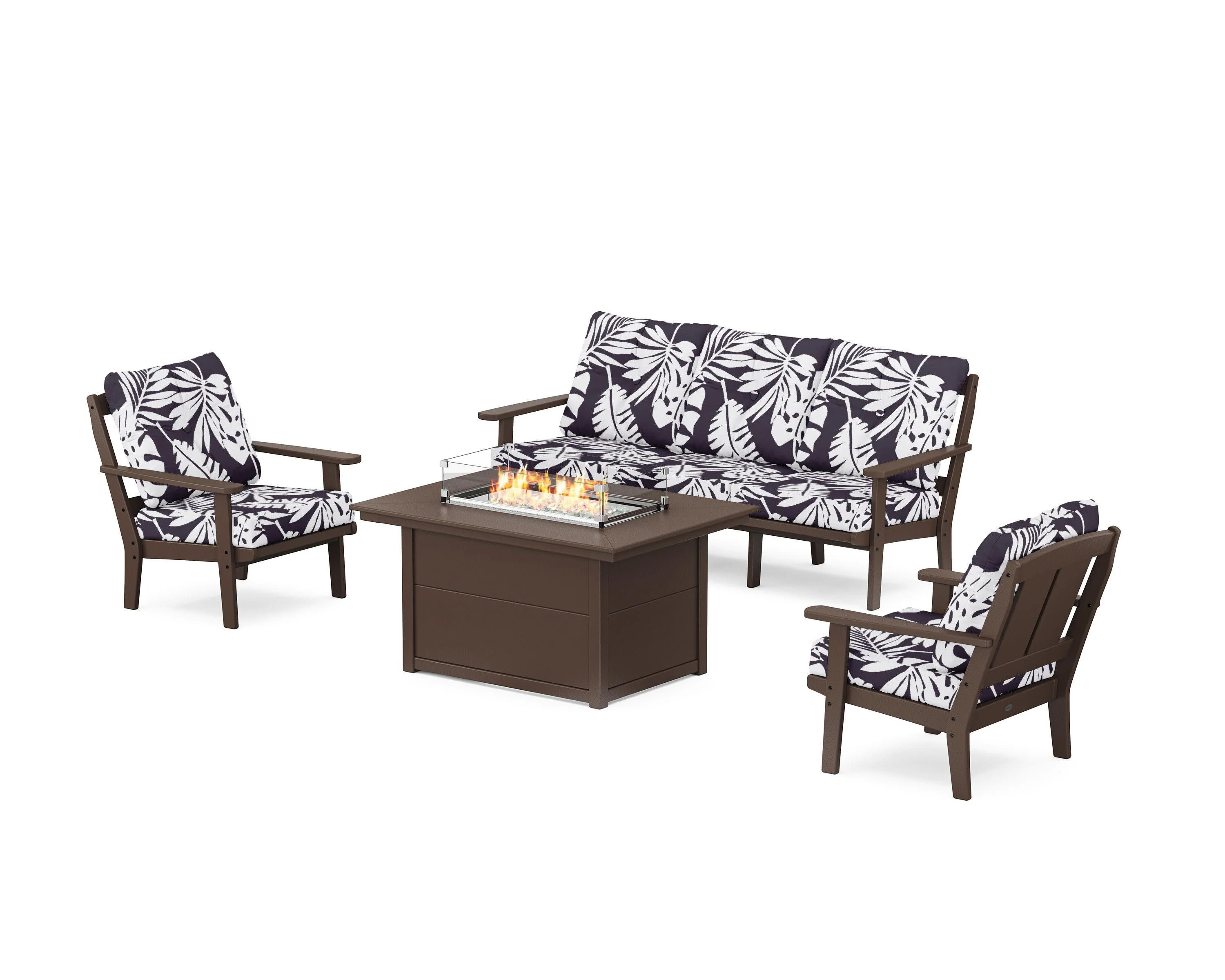 Mission Deep Seating Fire Pit Table Set - Image 98