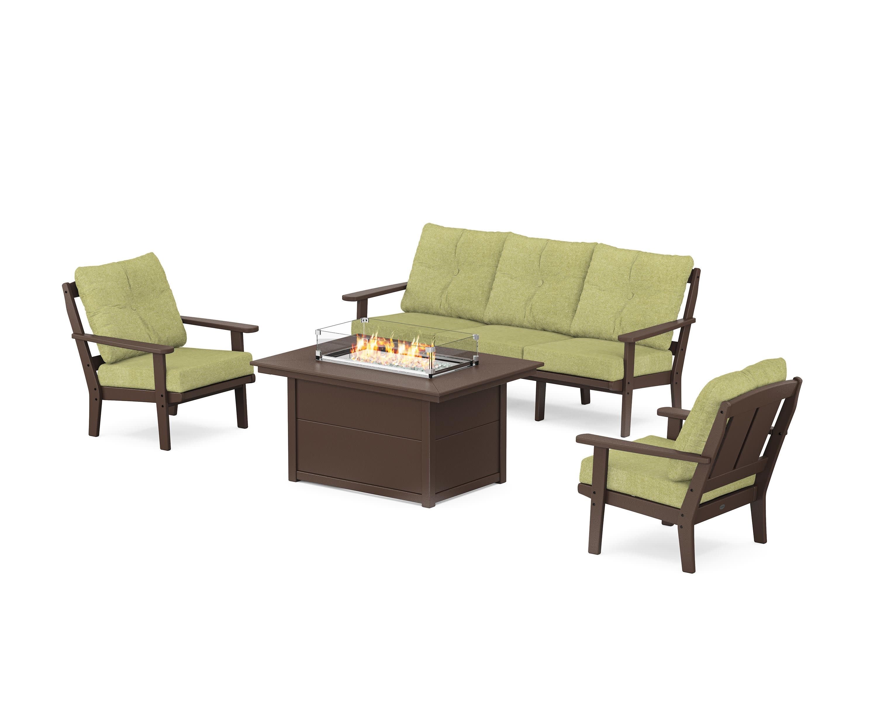 Mission Deep Seating Fire Pit Table Set - Image 99