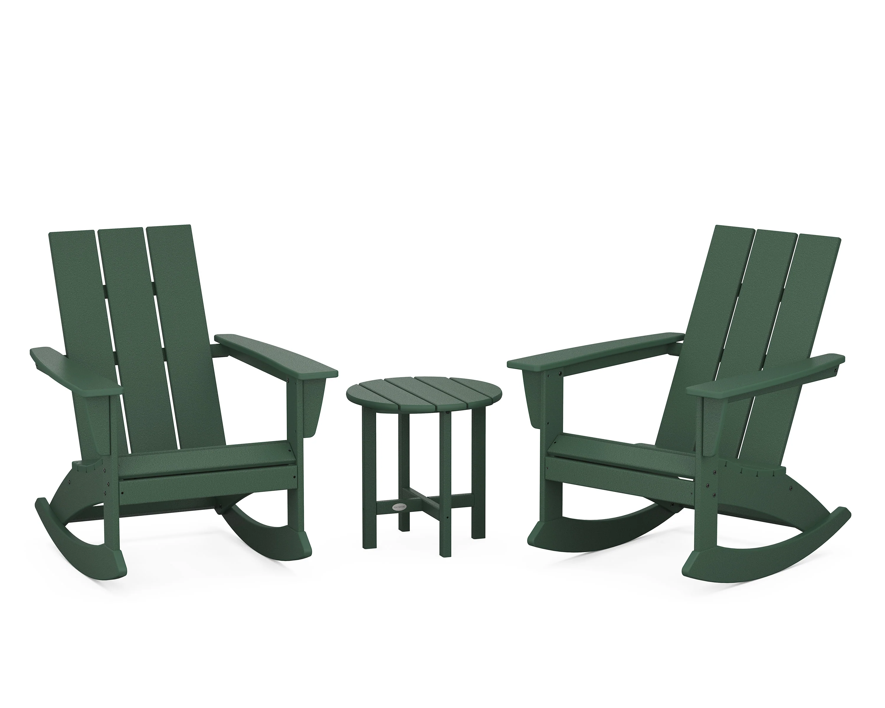Modern 3-Piece Adirondack Rocking Chair Set - Image 10