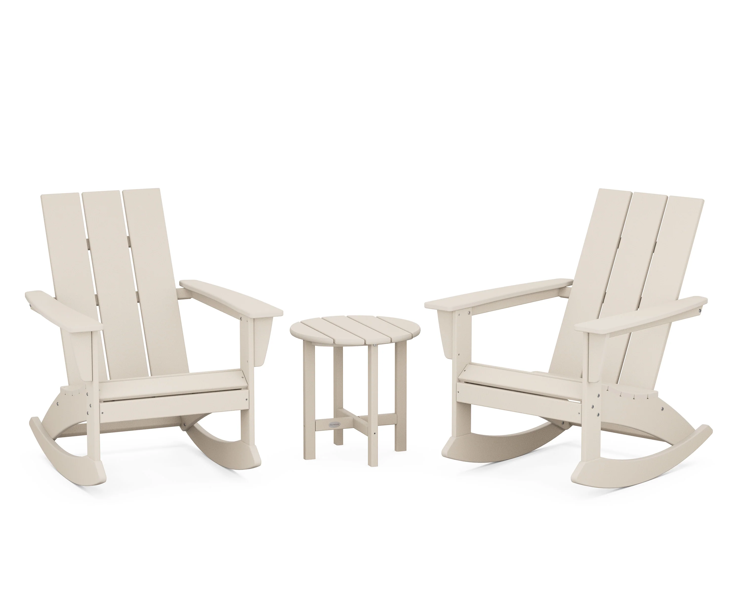 Modern 3-Piece Adirondack Rocking Chair Set - Image 11