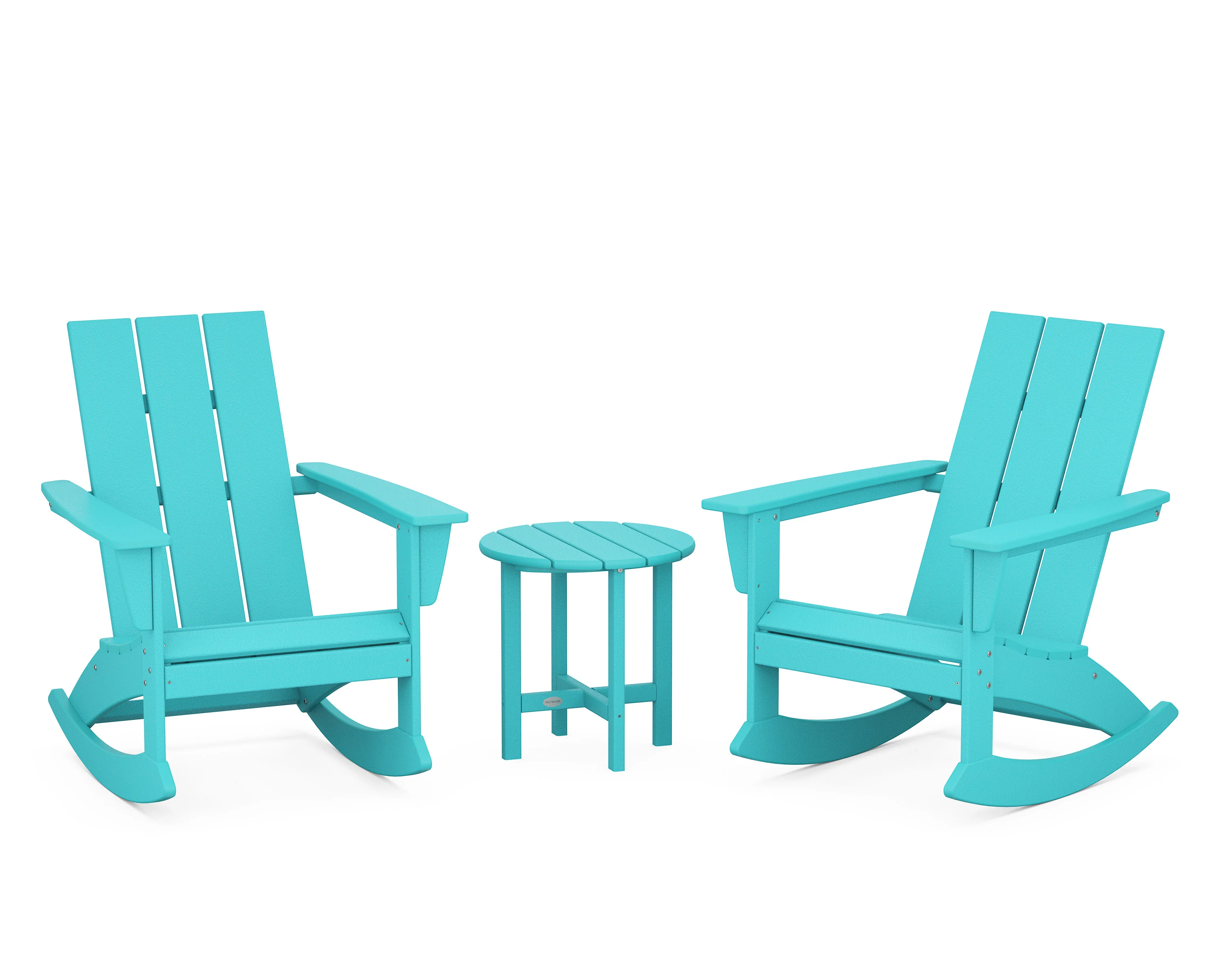 Modern 3-Piece Adirondack Rocking Chair Set - Image 16