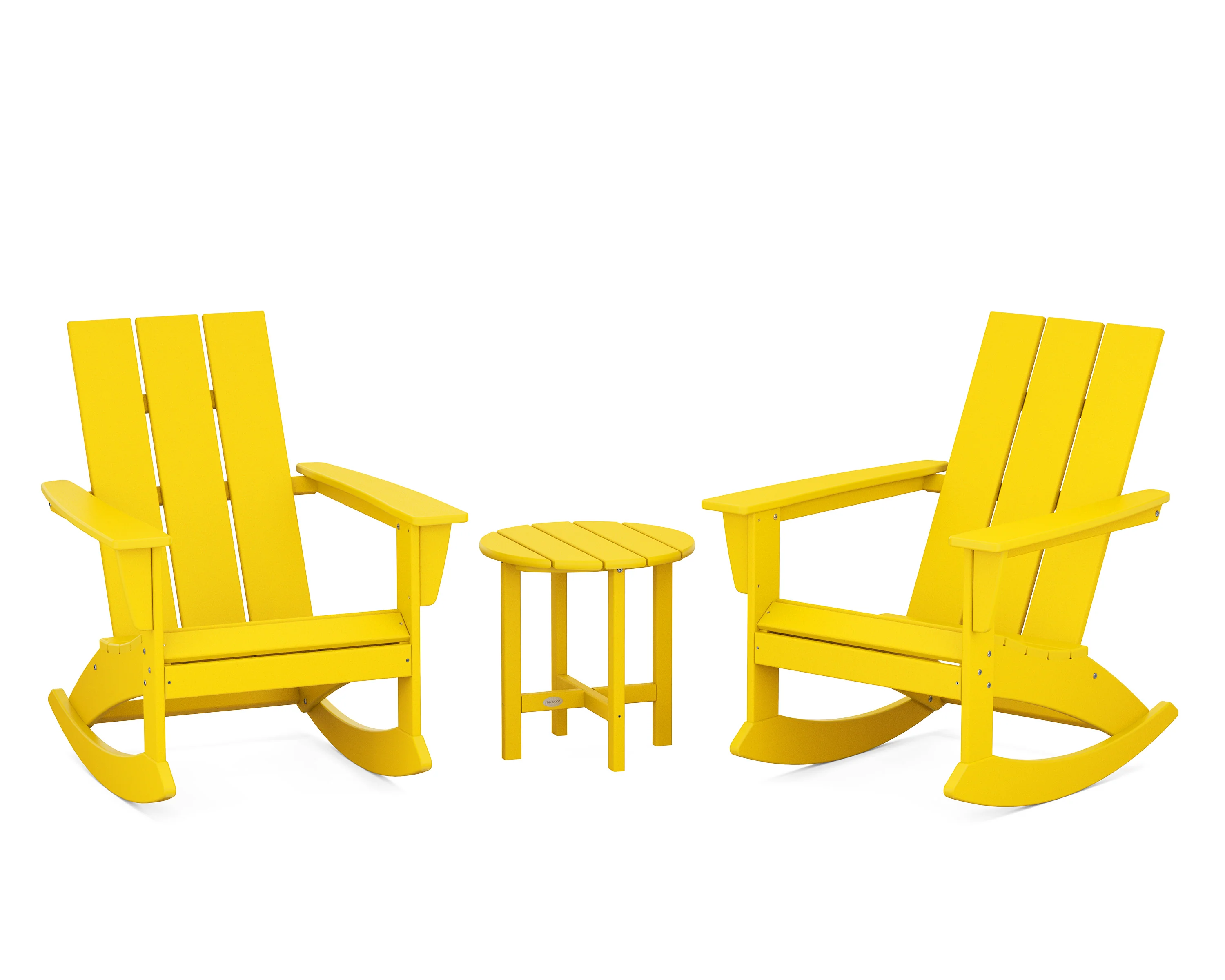 Modern 3-Piece Adirondack Rocking Chair Set - Image 6