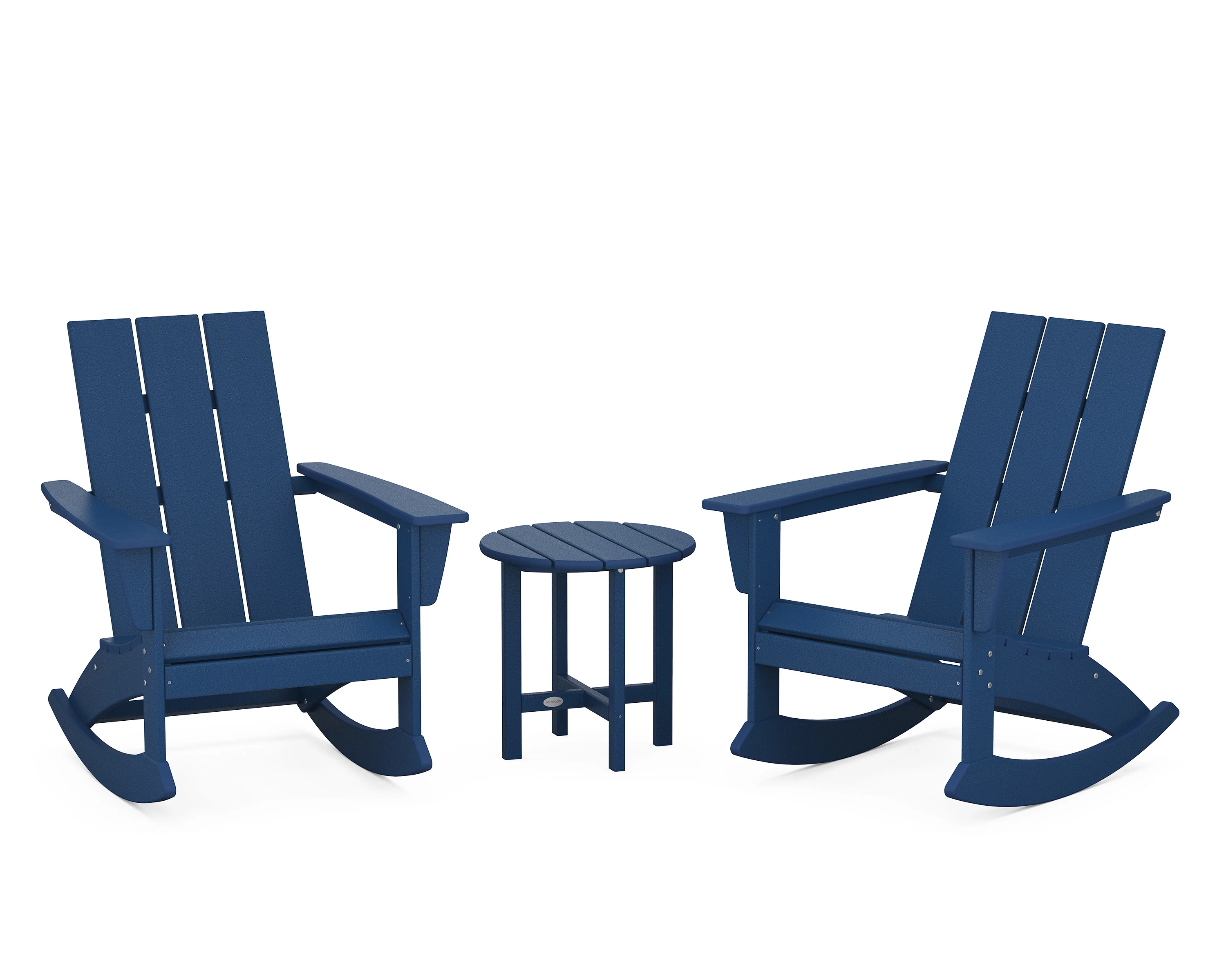 Modern 3-Piece Adirondack Rocking Chair Set - Image 7
