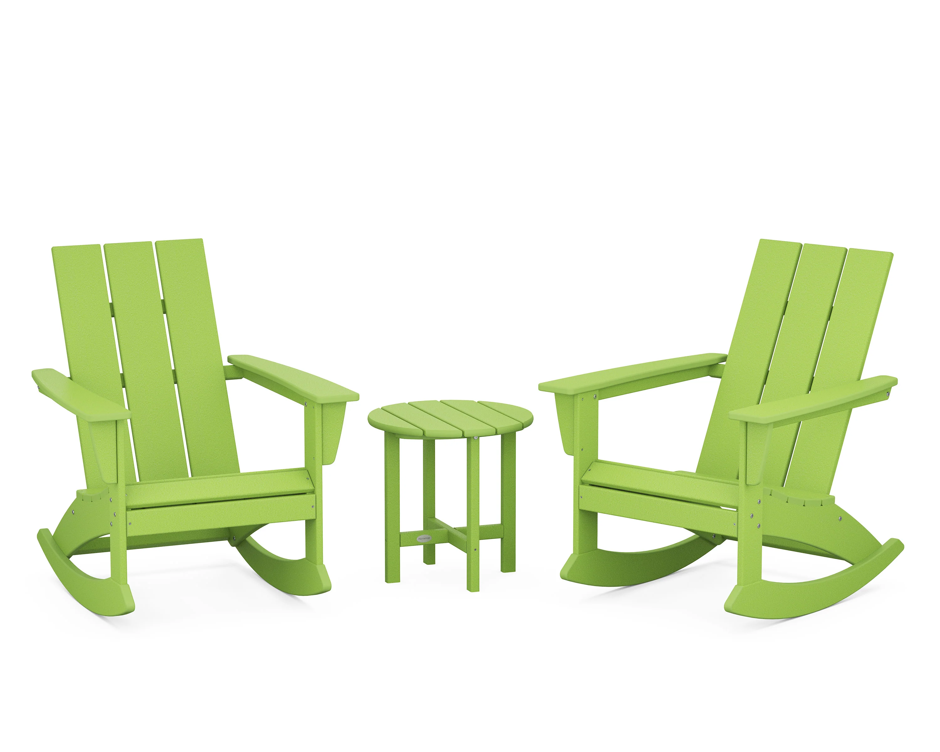 Modern 3-Piece Adirondack Rocking Chair Set - Image 8