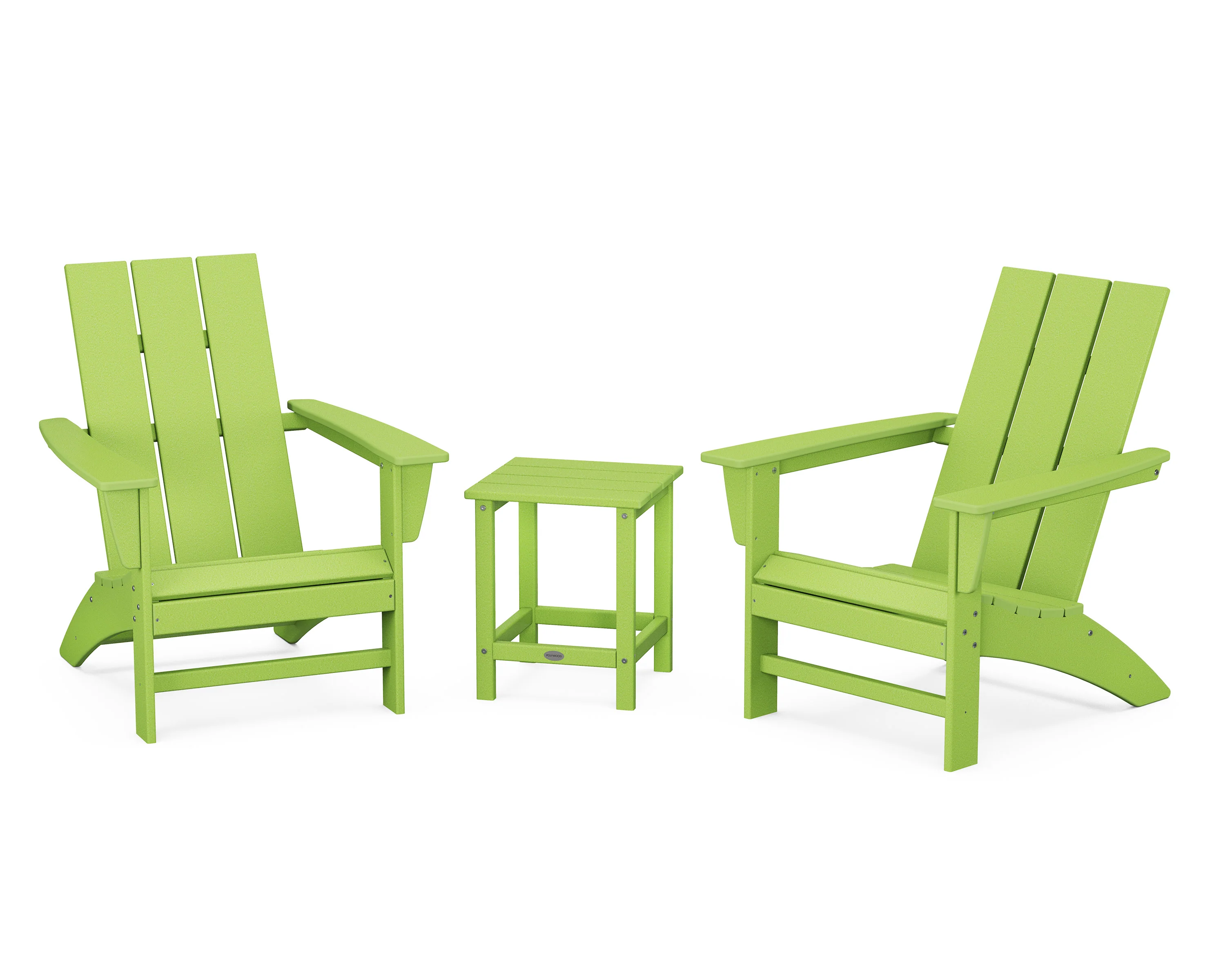 Modern 3-Piece Adirondack Set with Long Island 18" Side Table - Image 10