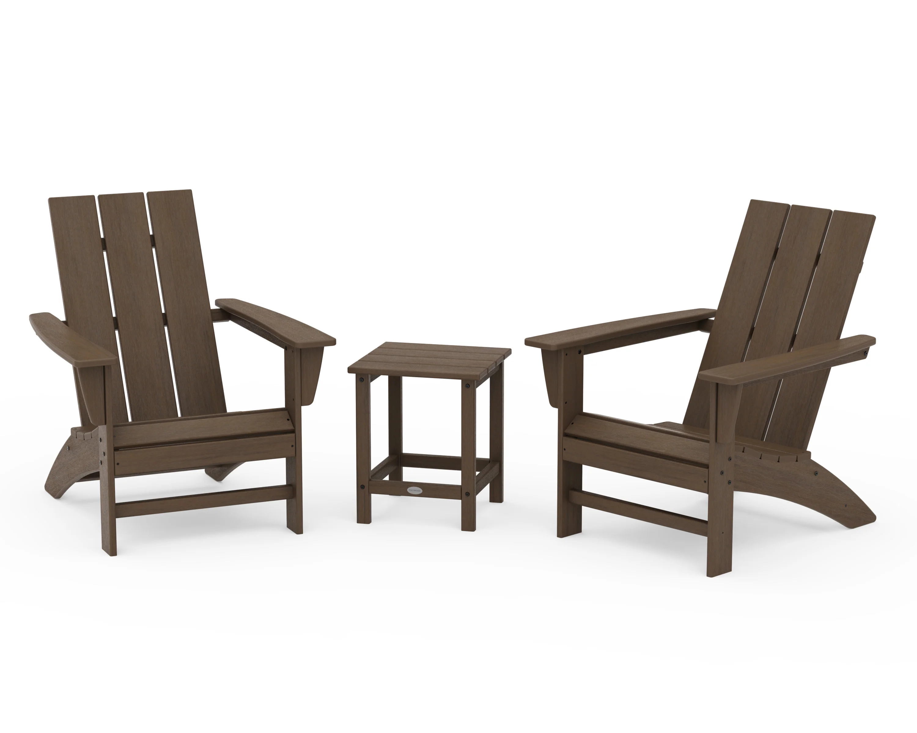 Modern 3-Piece Adirondack Set with Long Island 18" Side Table - Image 17