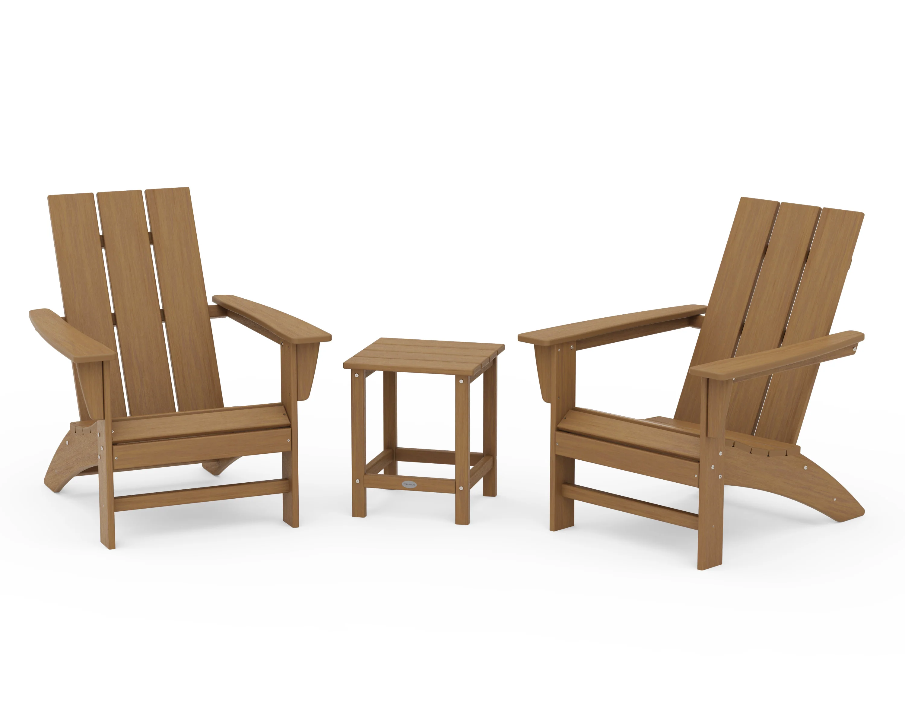 Modern 3-Piece Adirondack Set with Long Island 18" Side Table - Image 18