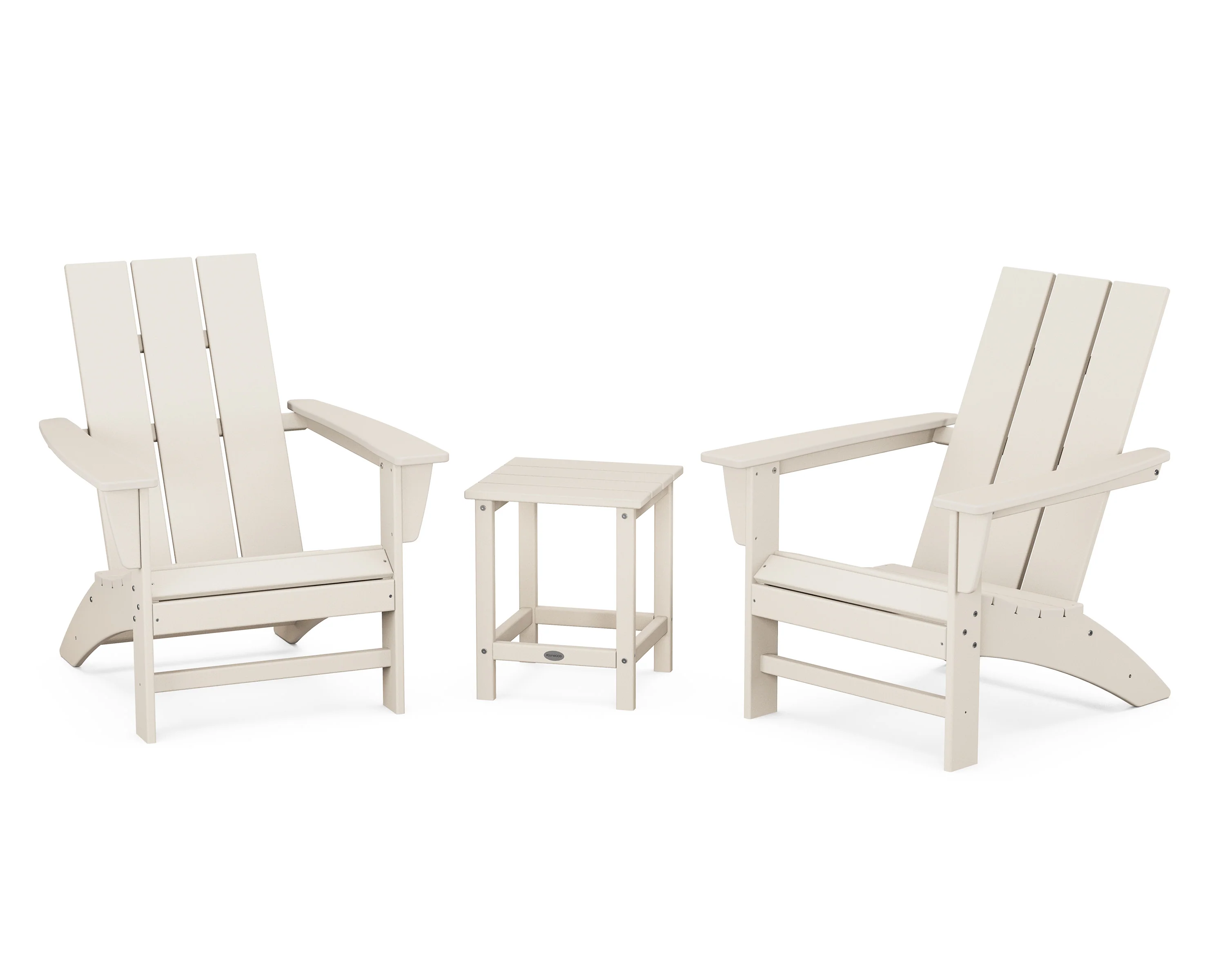 Modern 3-Piece Adirondack Set with Long Island 18" Side Table - Image 3