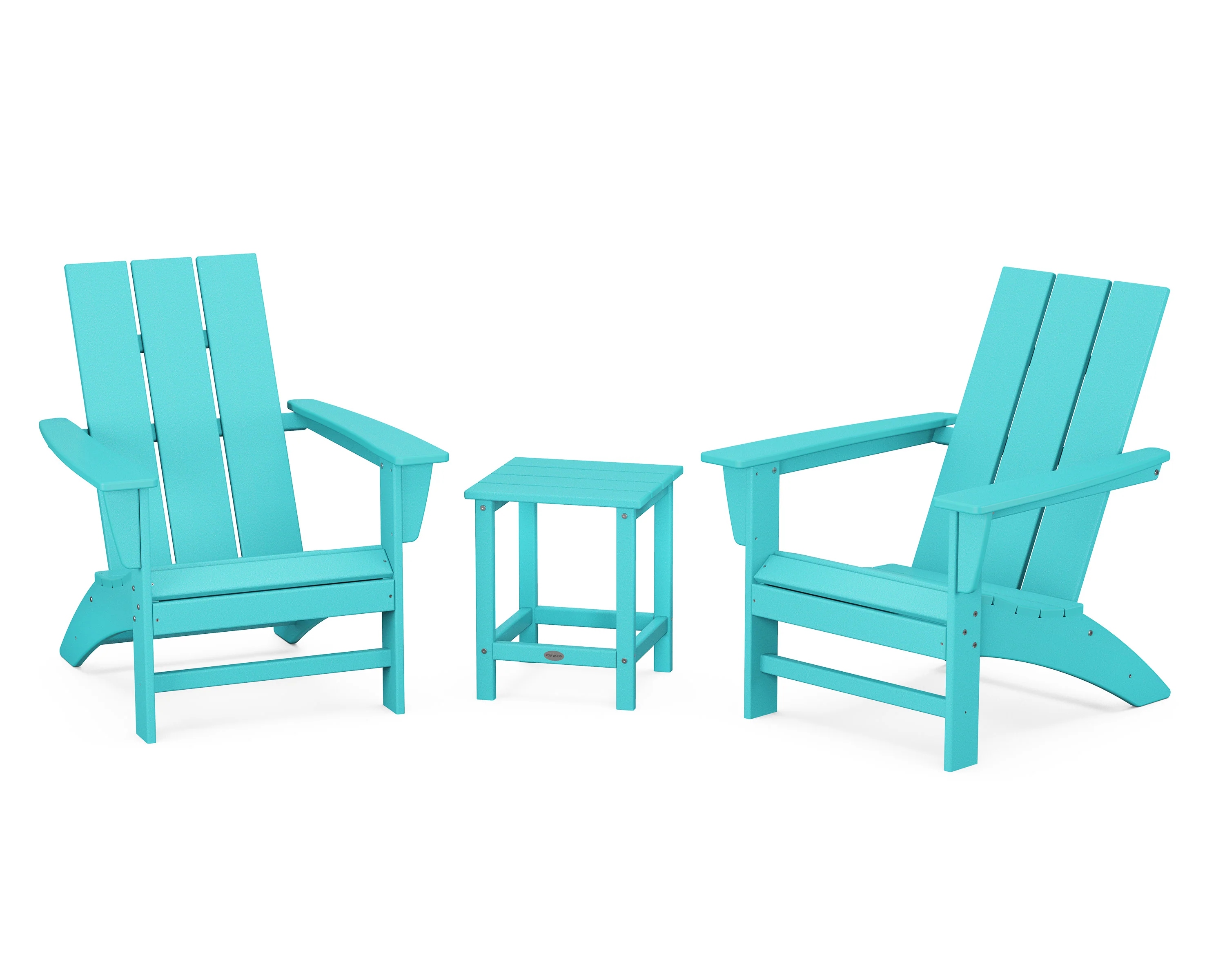Modern 3-Piece Adirondack Set with Long Island 18" Side Table - Image 8