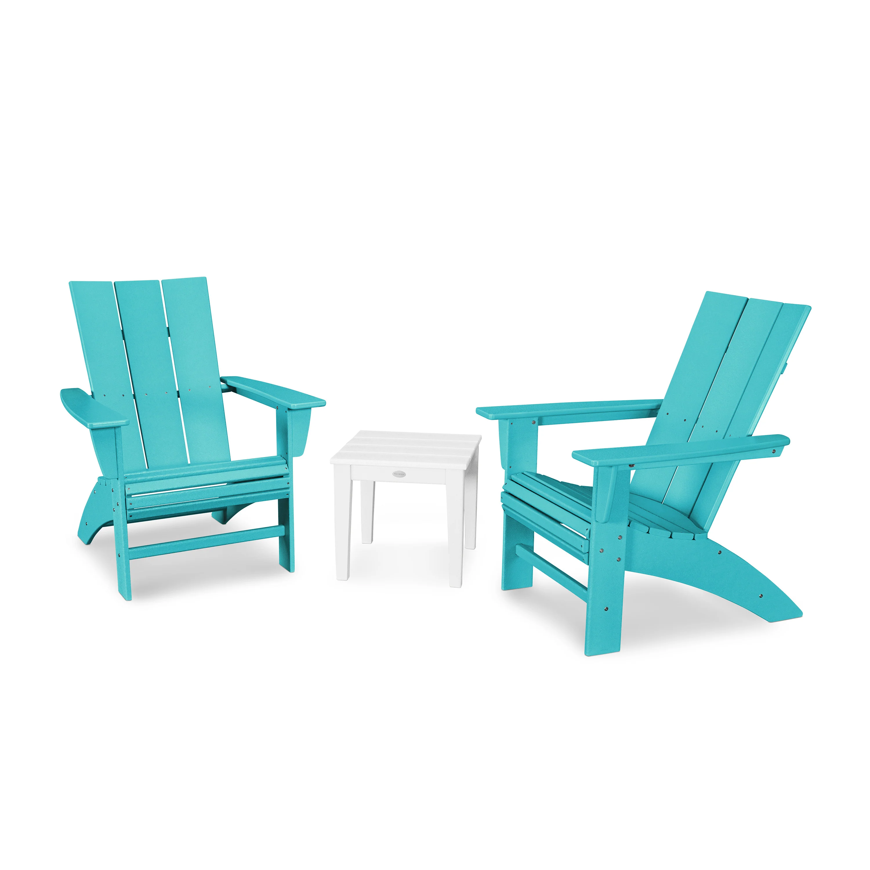 Modern 3-Piece Curveback Adirondack Set - Image 25