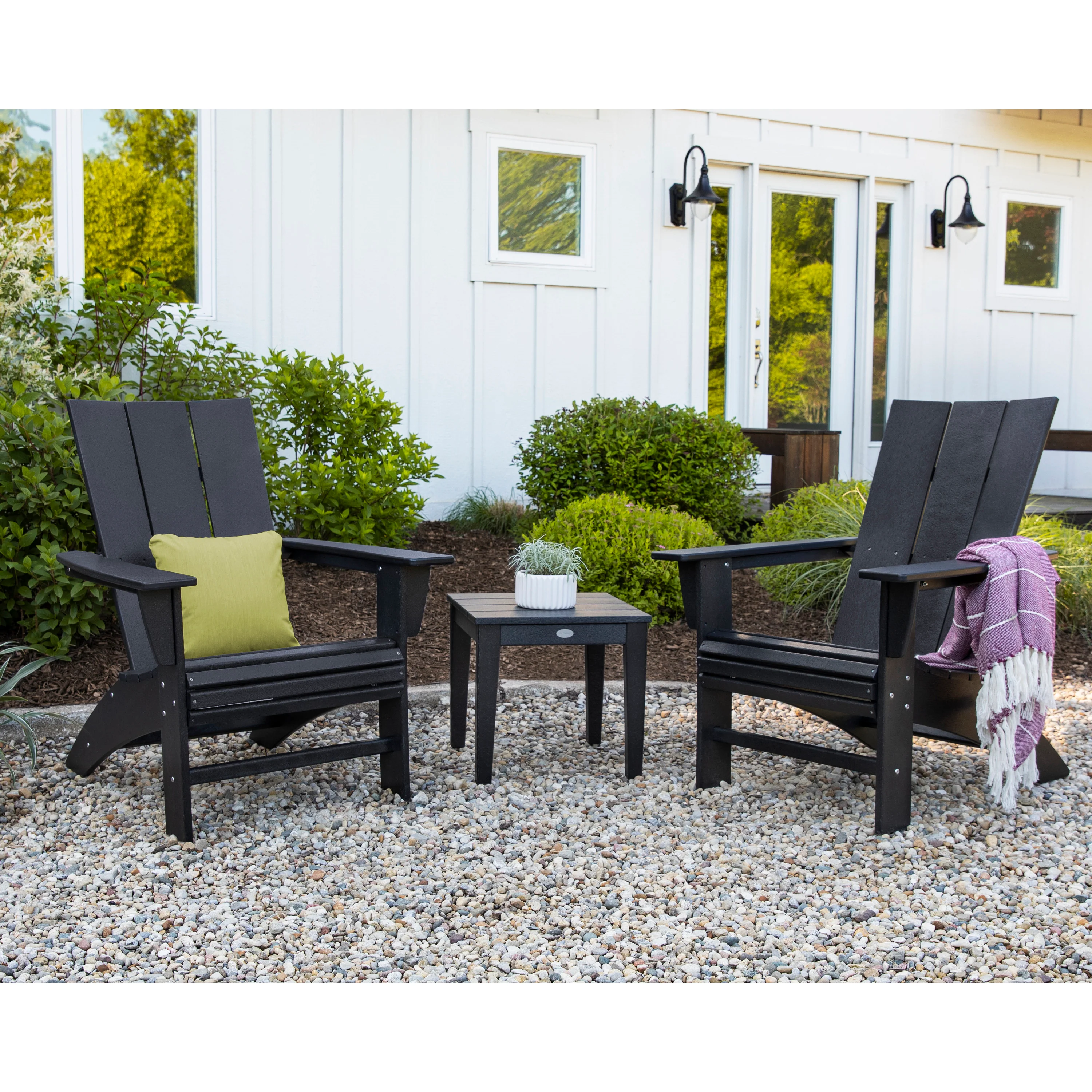 Modern 3-Piece Curveback Adirondack Set - Image 5