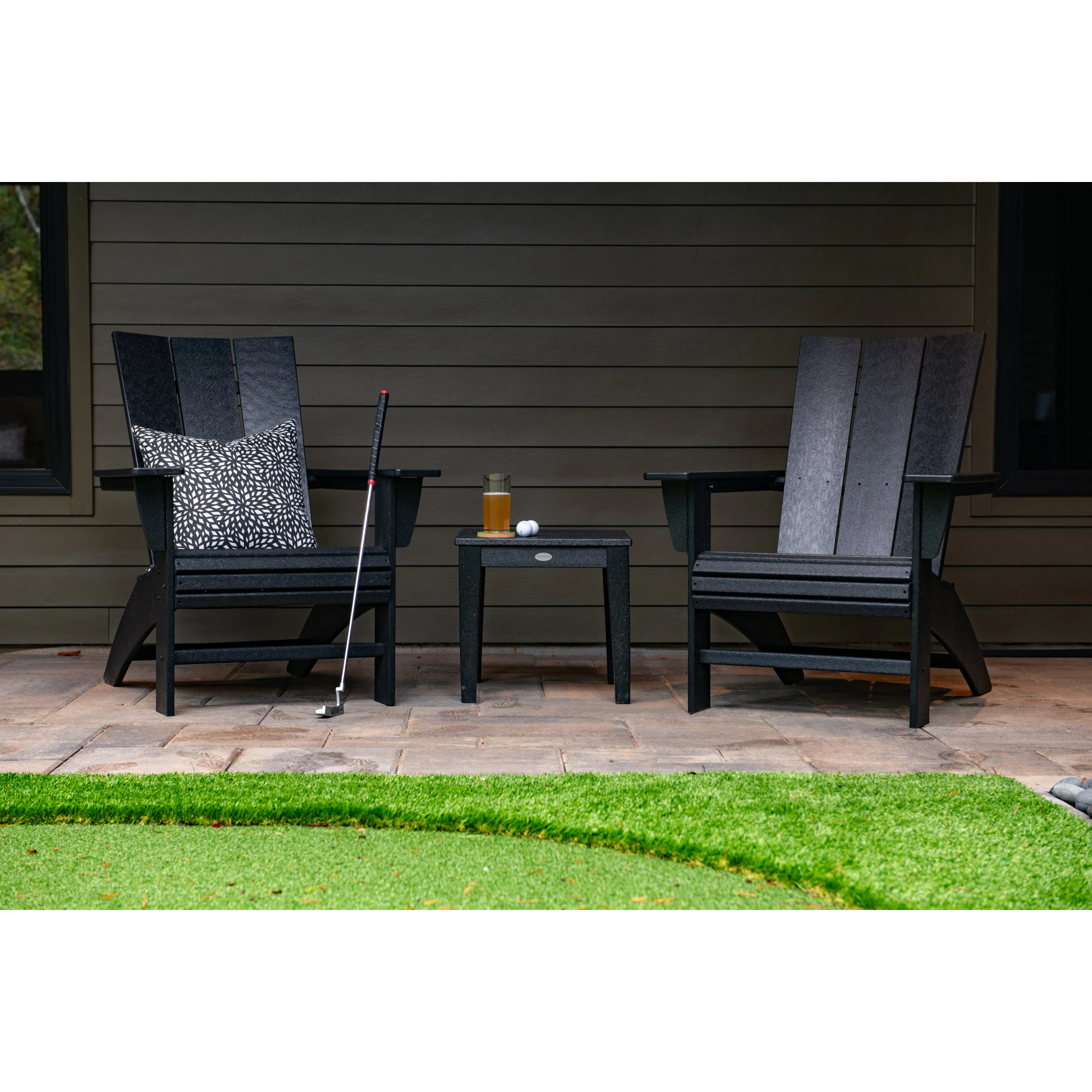 Modern 3-Piece Curveback Adirondack Set - Image 7