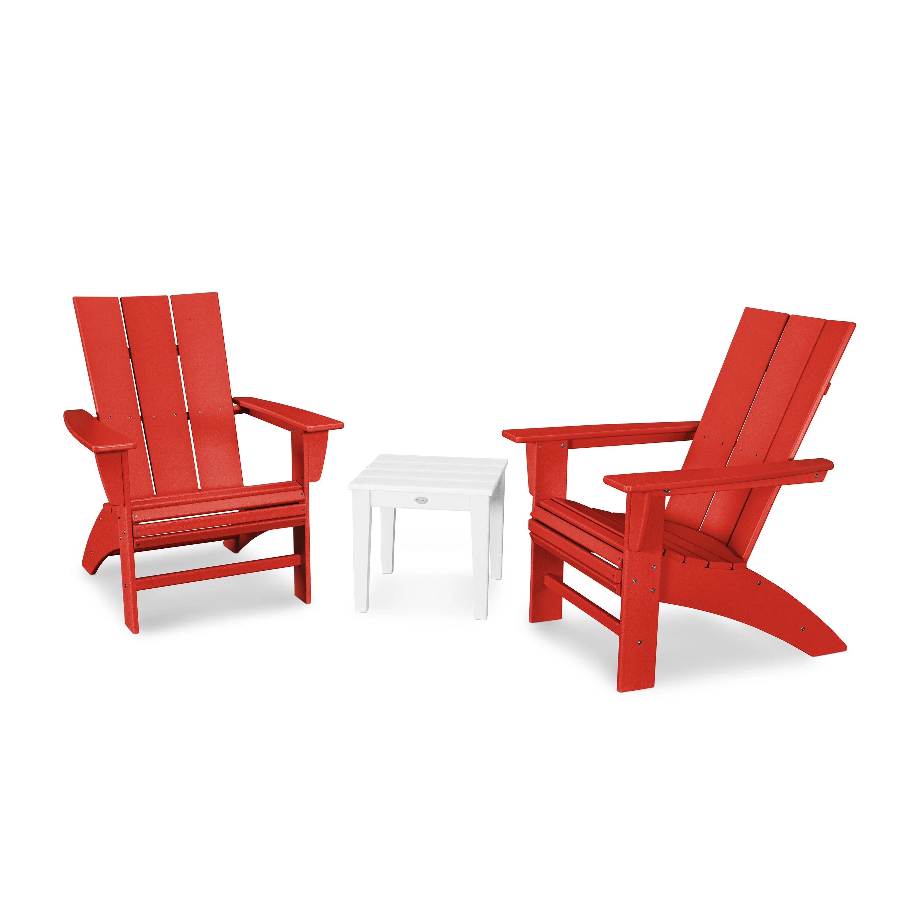 Modern 3-Piece Curveback Adirondack Set - Image 9