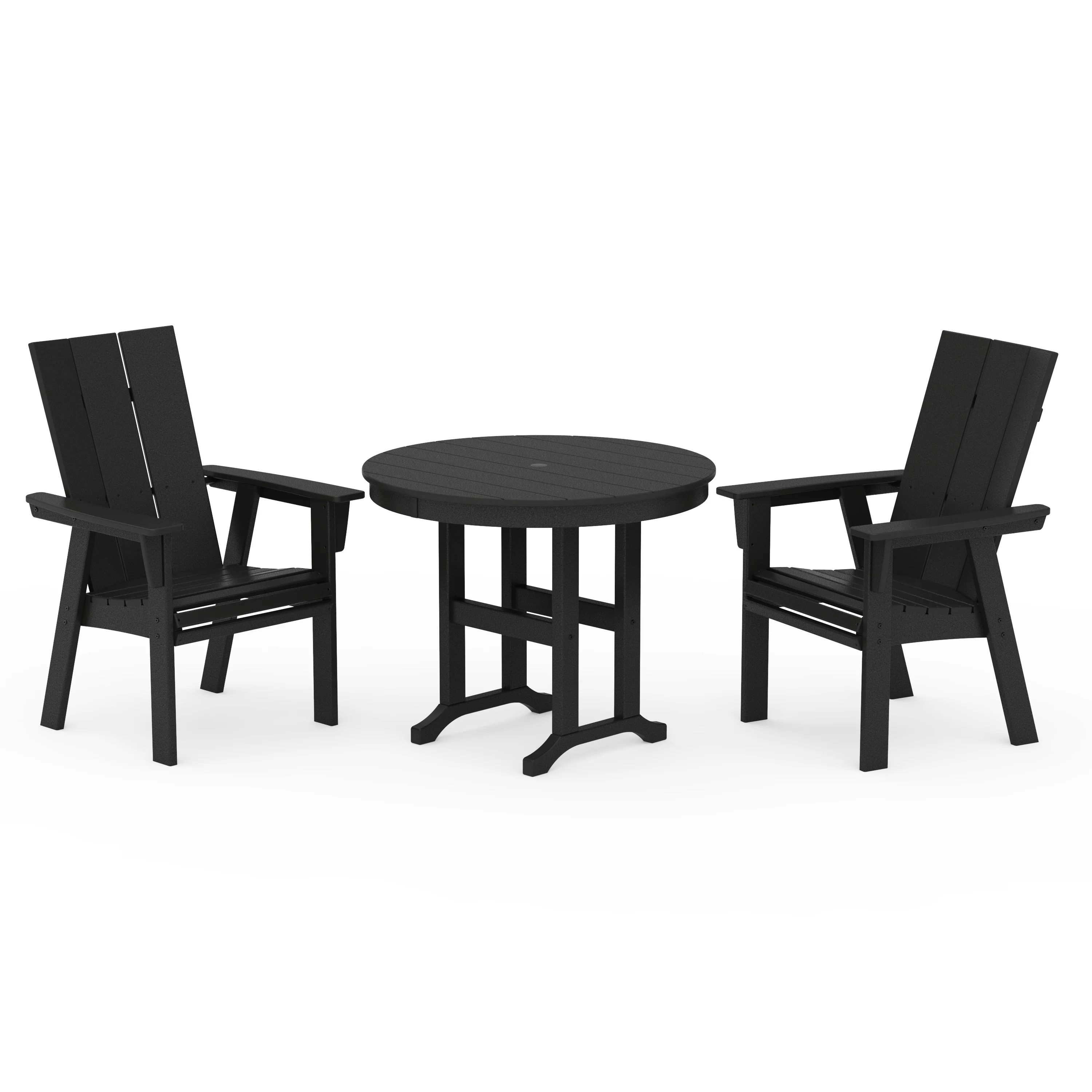 Modern Adirondack 3-Piece Round Dining Set - Image 13