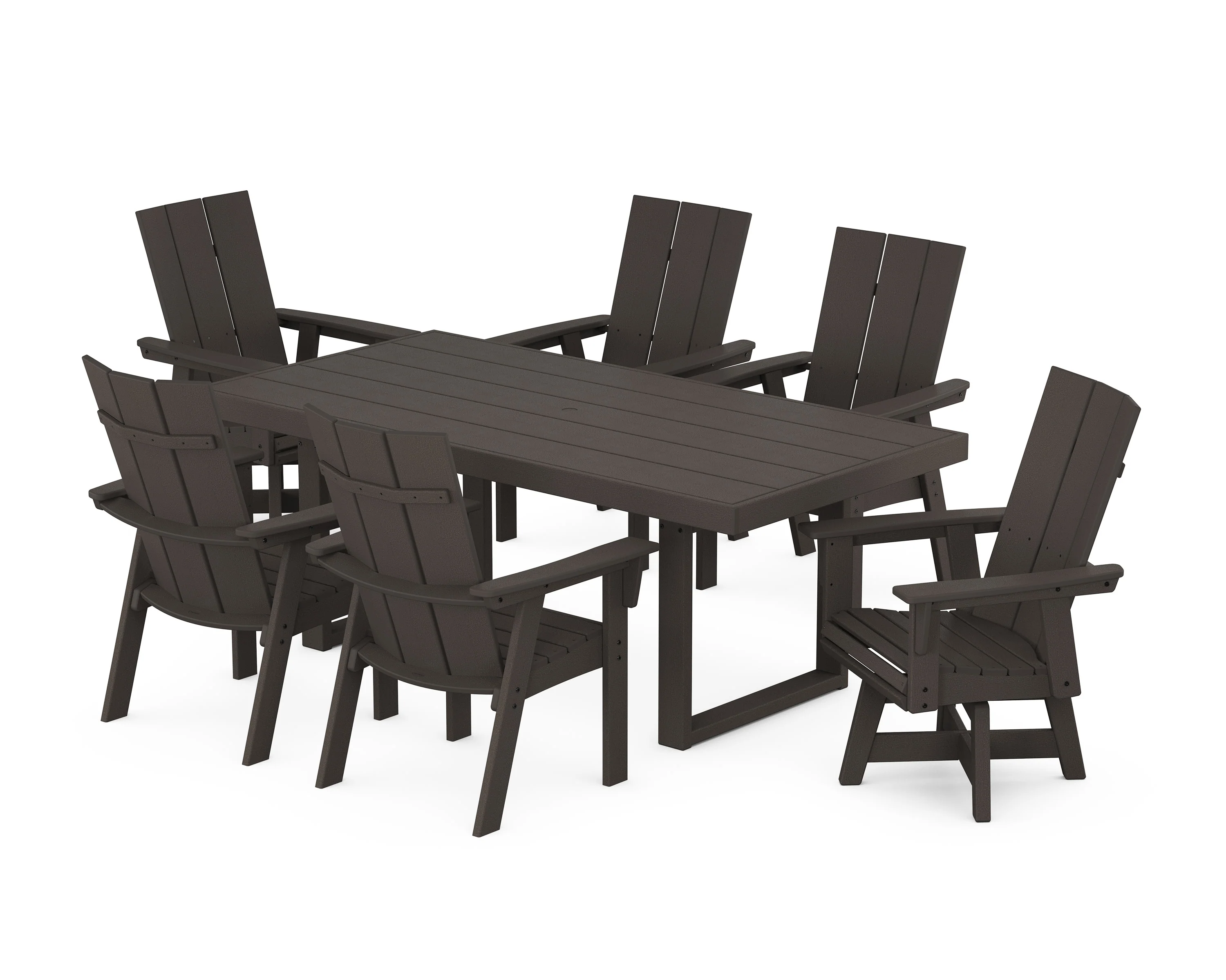 Modern Adirondack 7-Piece Dining Set - Image 9