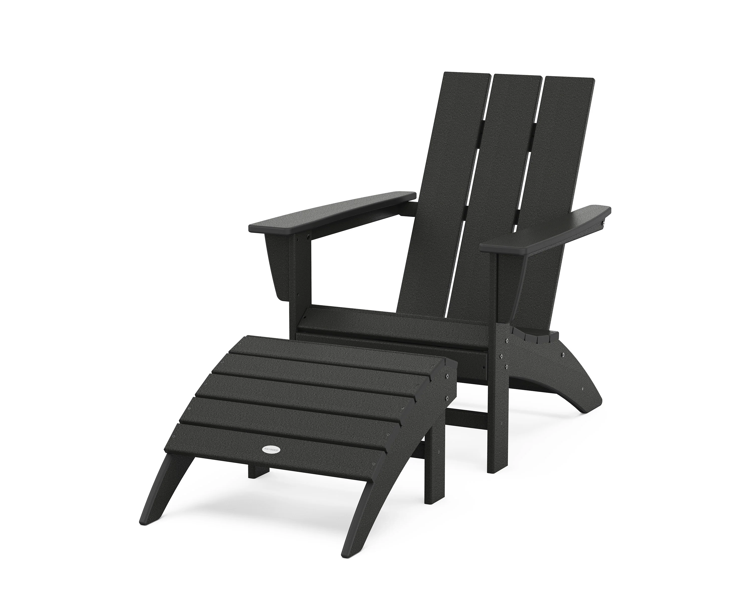 Modern Adirondack Chair 2-Piece Set with Ottoman - Image 12
