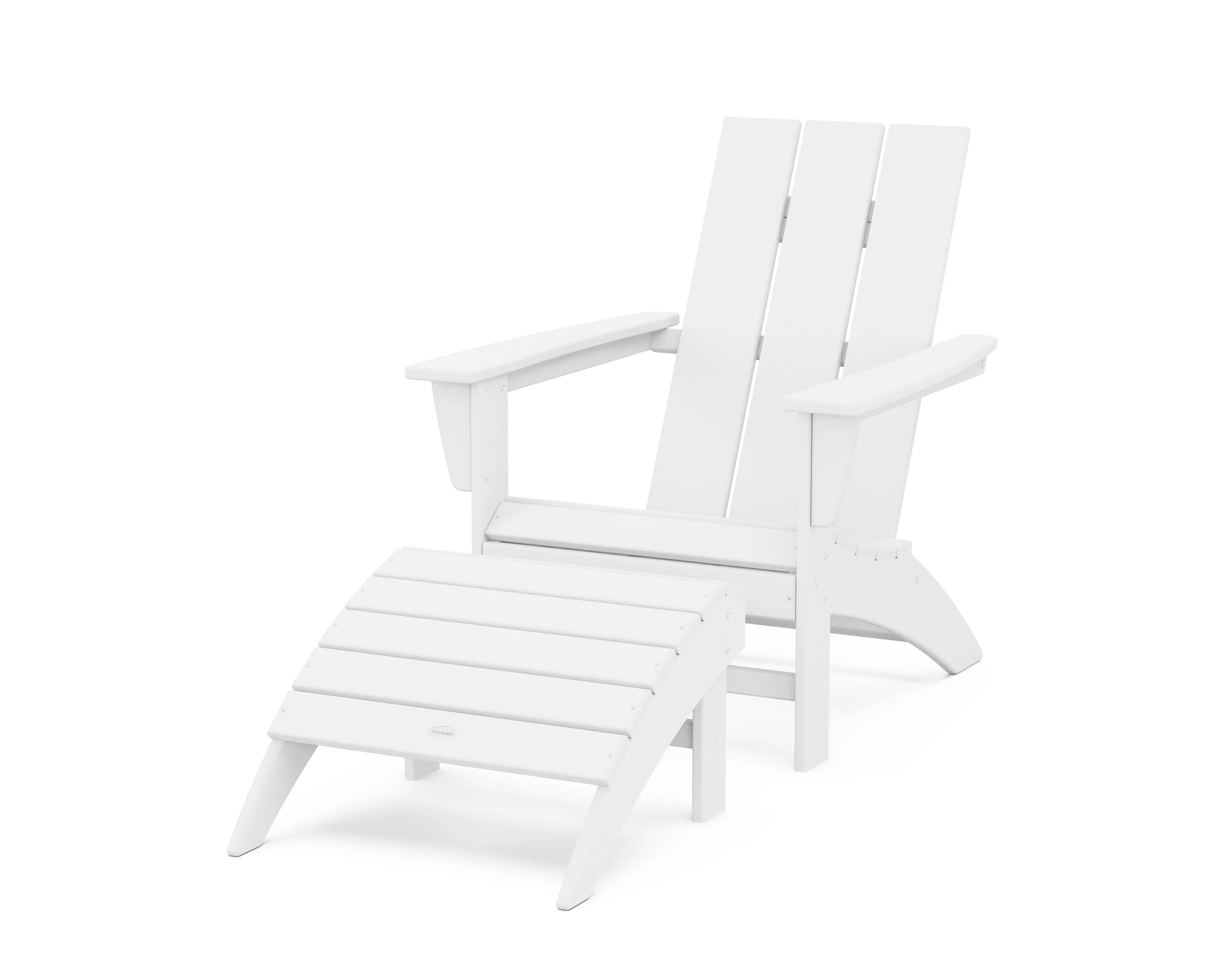 Modern Adirondack Chair 2-Piece Set with Ottoman - Image 17