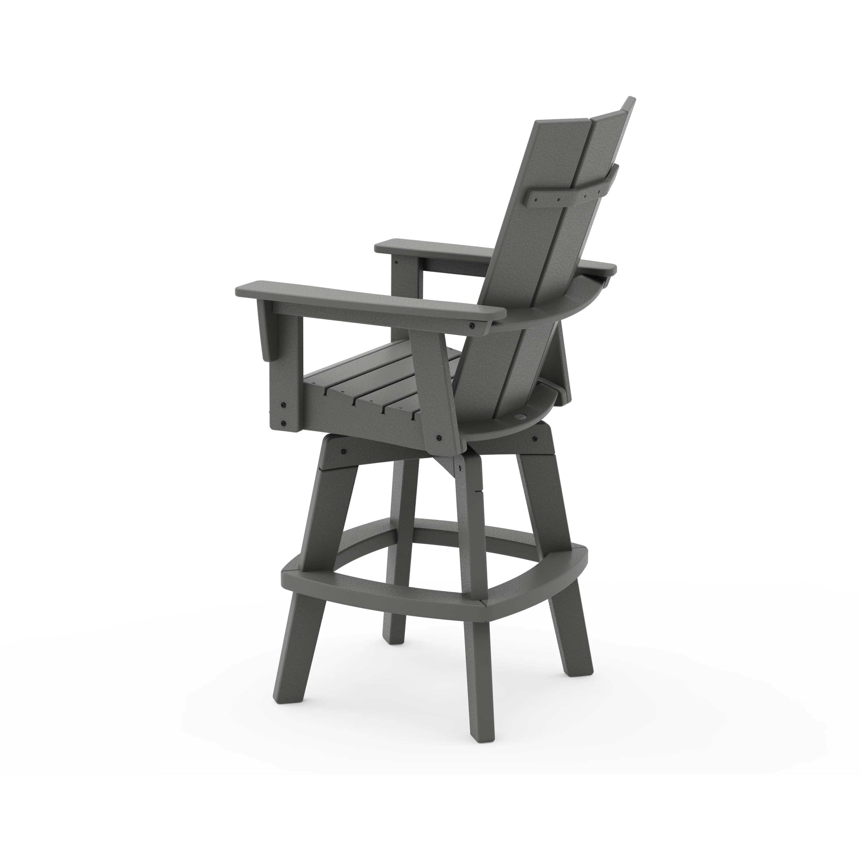 Modern Curveback Adirondack Swivel Bar Chair - Image 2