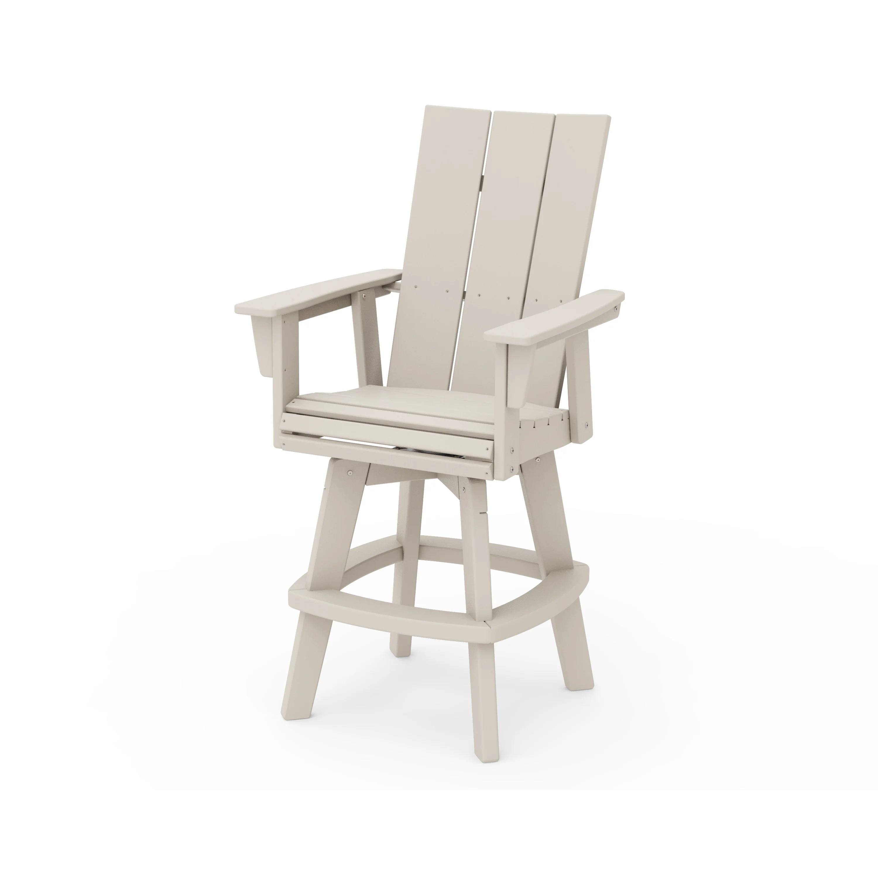 Modern Curveback Adirondack Swivel Bar Chair - Image 3