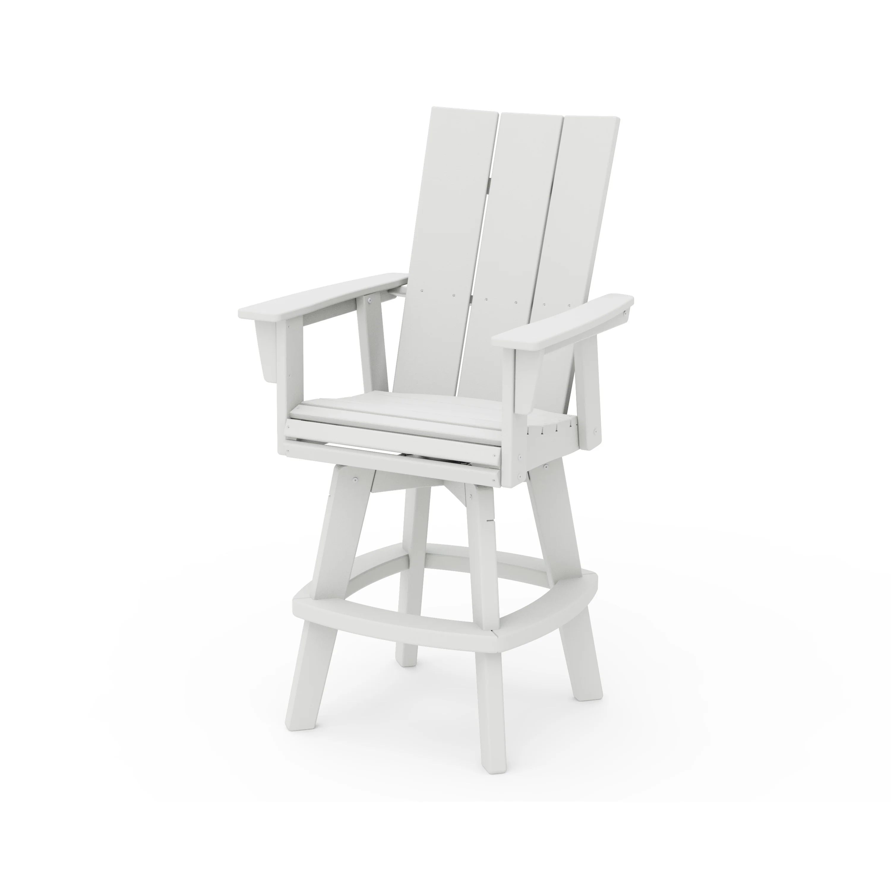 Modern Curveback Adirondack Swivel Bar Chair - Image 5