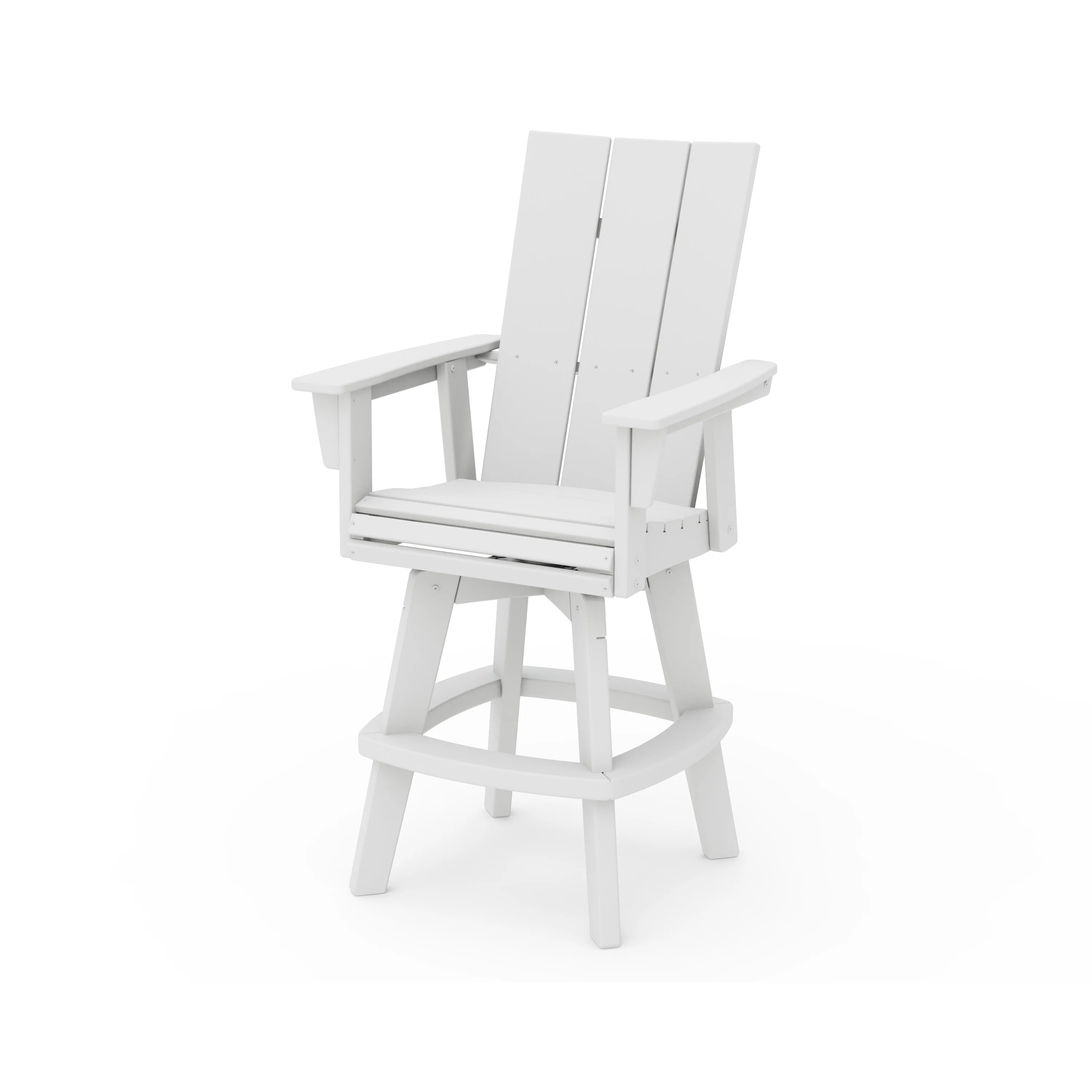 Modern Curveback Adirondack Swivel Bar Chair - Image 6