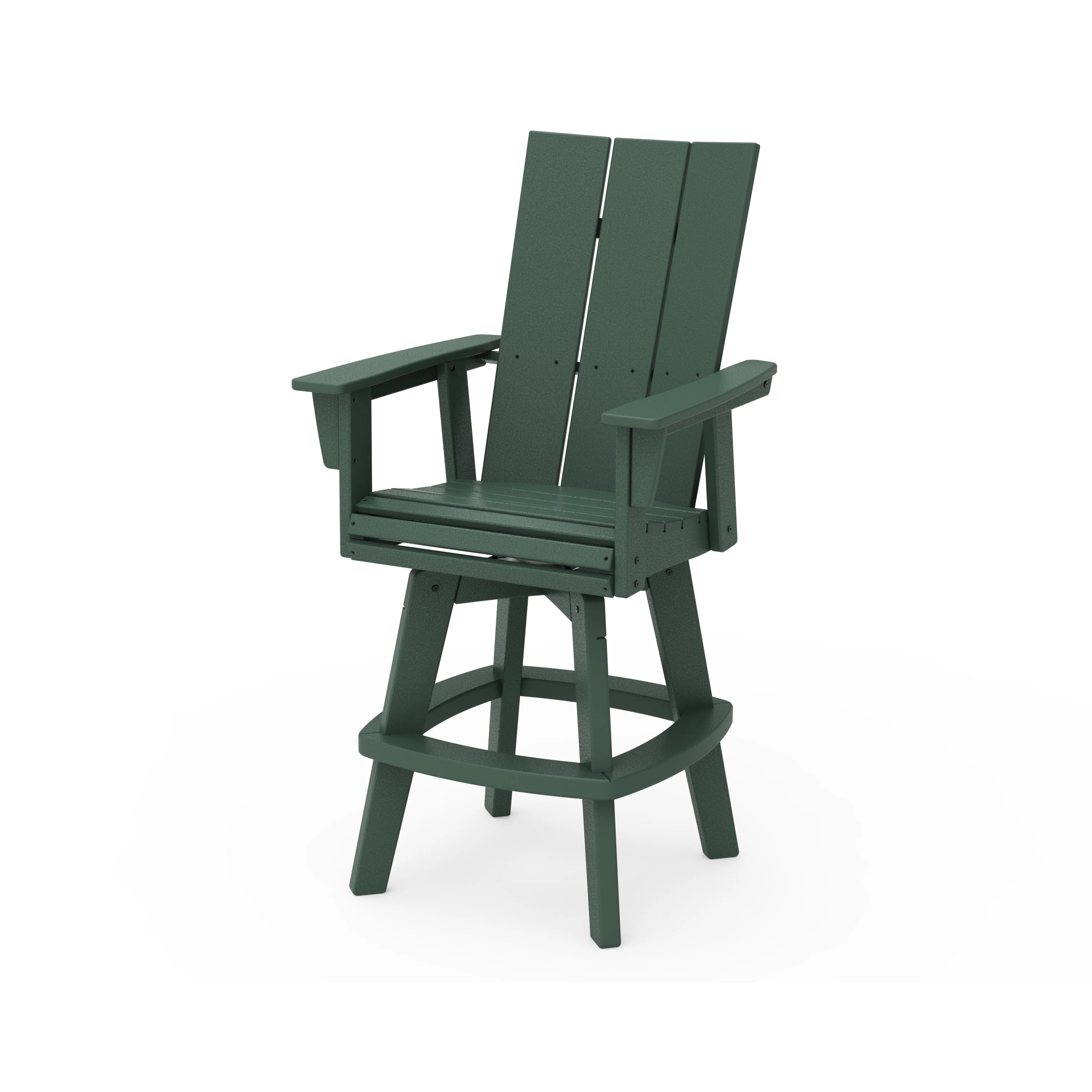Modern Curveback Adirondack Swivel Bar Chair - Image 7