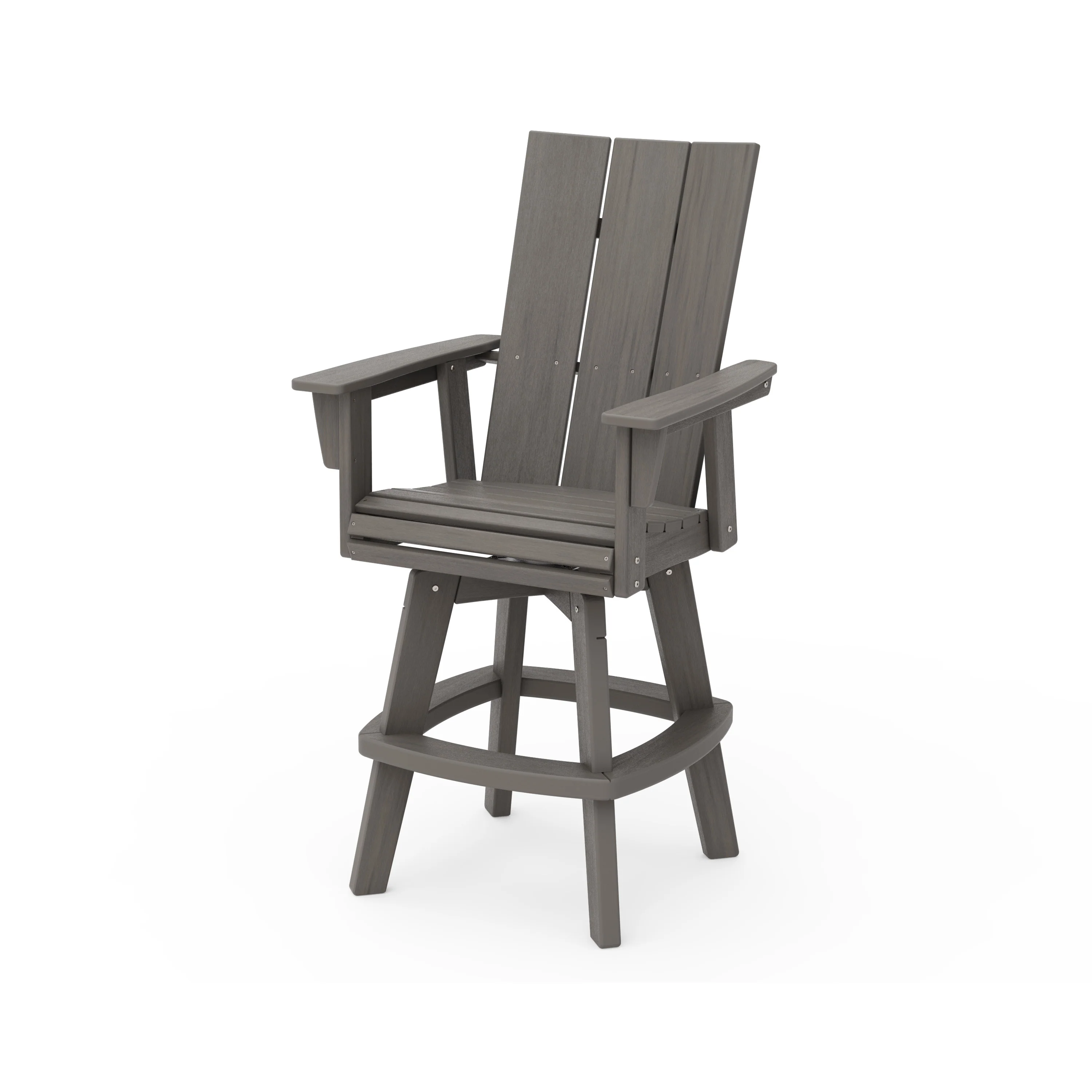 Modern Curveback Adirondack Swivel Bar Chair - Image 8