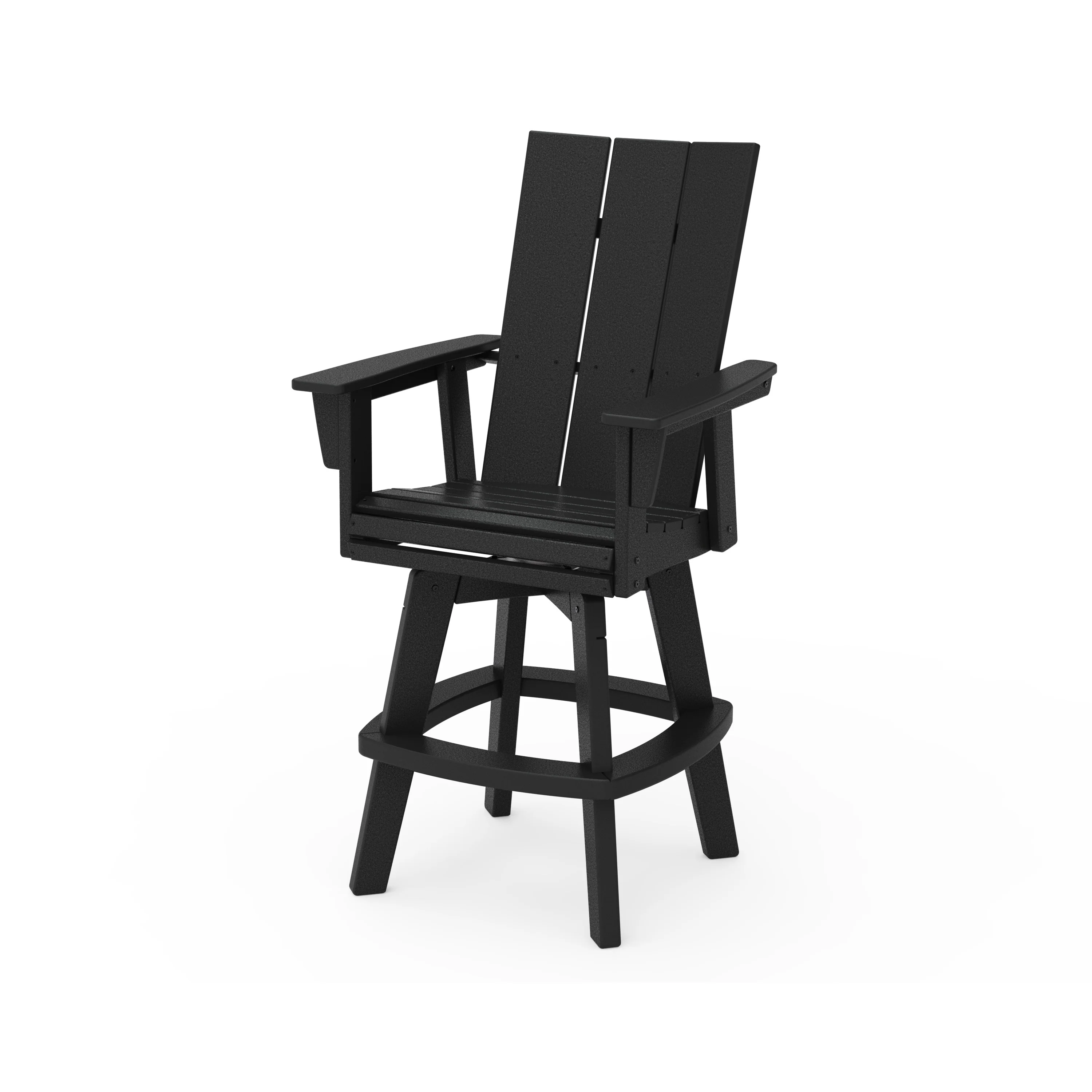 Modern Curveback Adirondack Swivel Bar Chair - Image 9