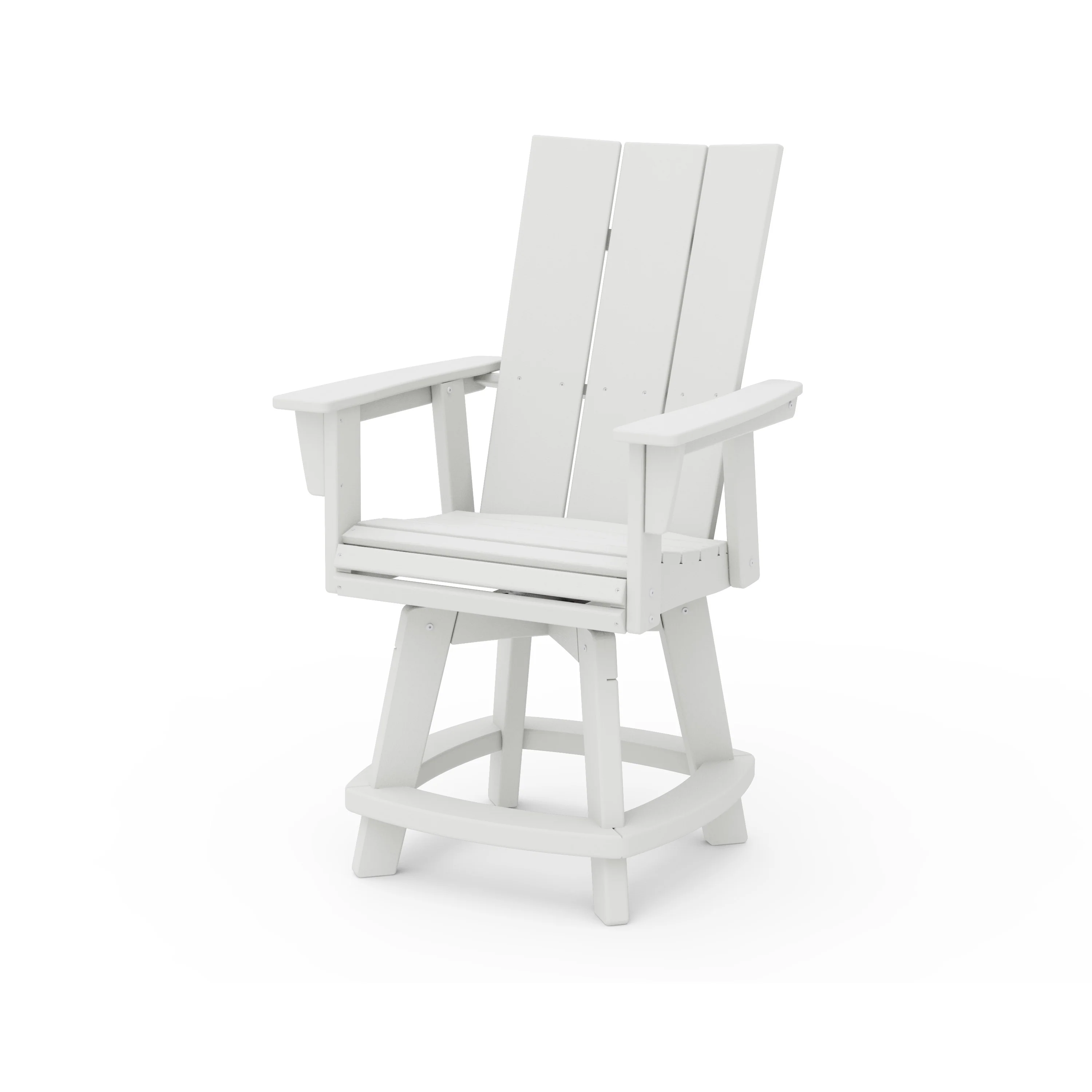 Modern Curveback Adirondack Swivel Counter Chair - Image 13