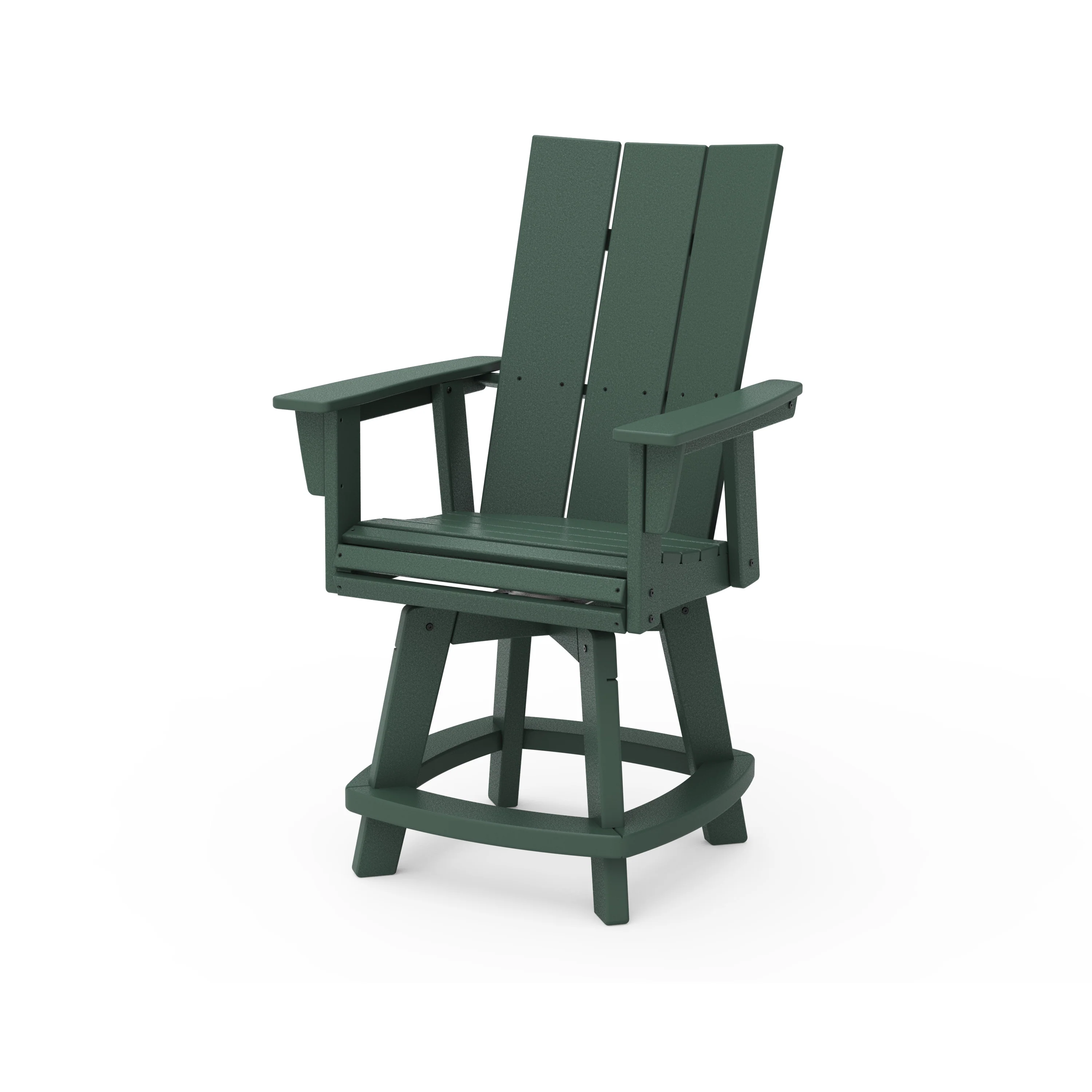 Modern Curveback Adirondack Swivel Counter Chair - Image 5
