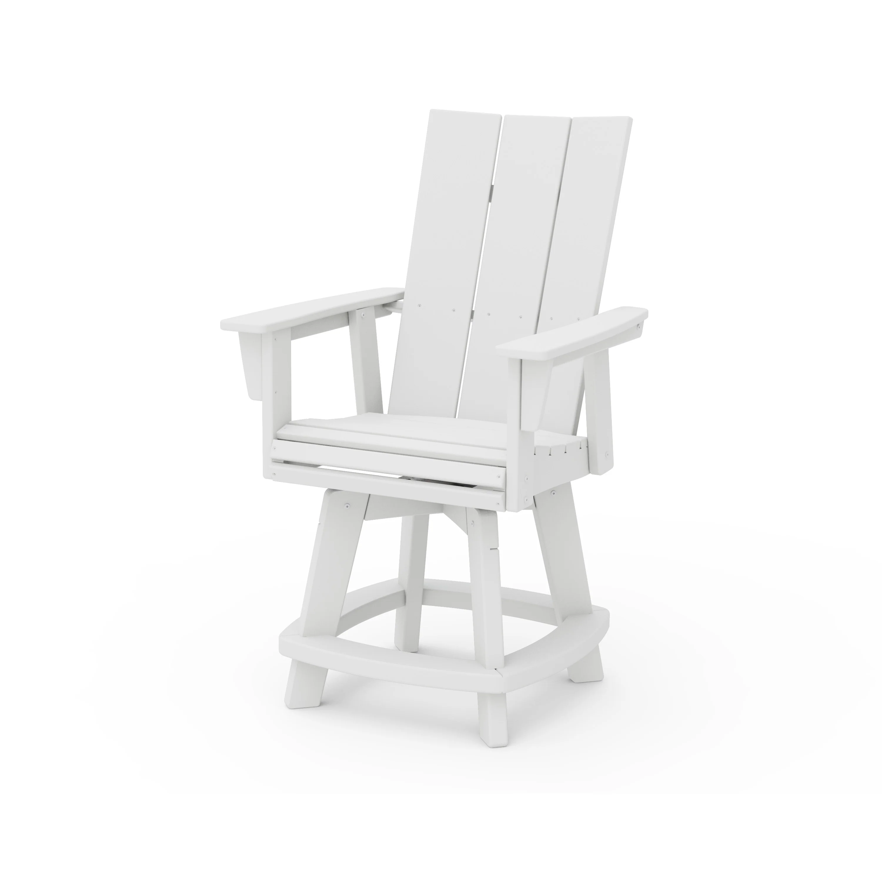 Modern Curveback Adirondack Swivel Counter Chair - Image 6