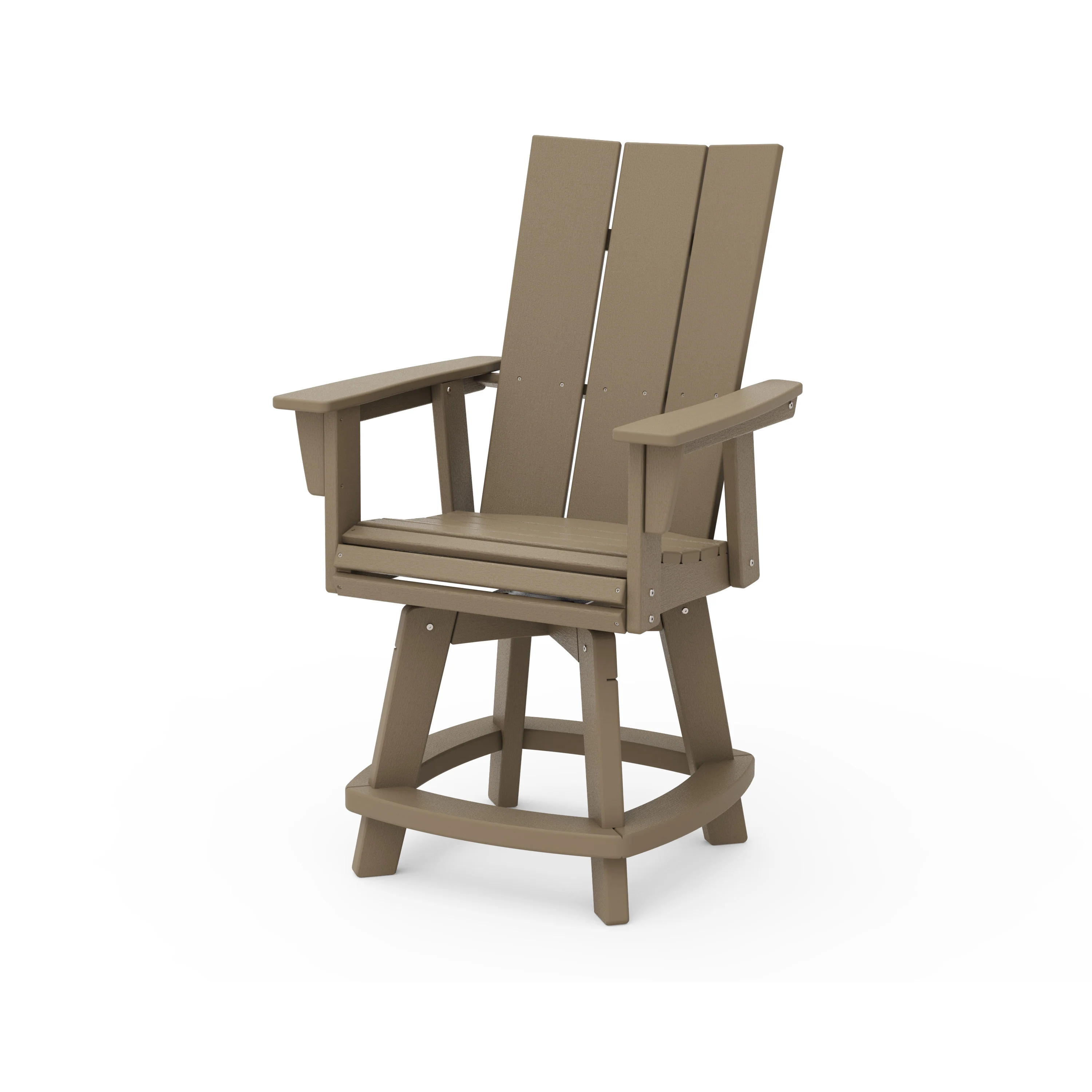 Modern Curveback Adirondack Swivel Counter Chair - Image 8