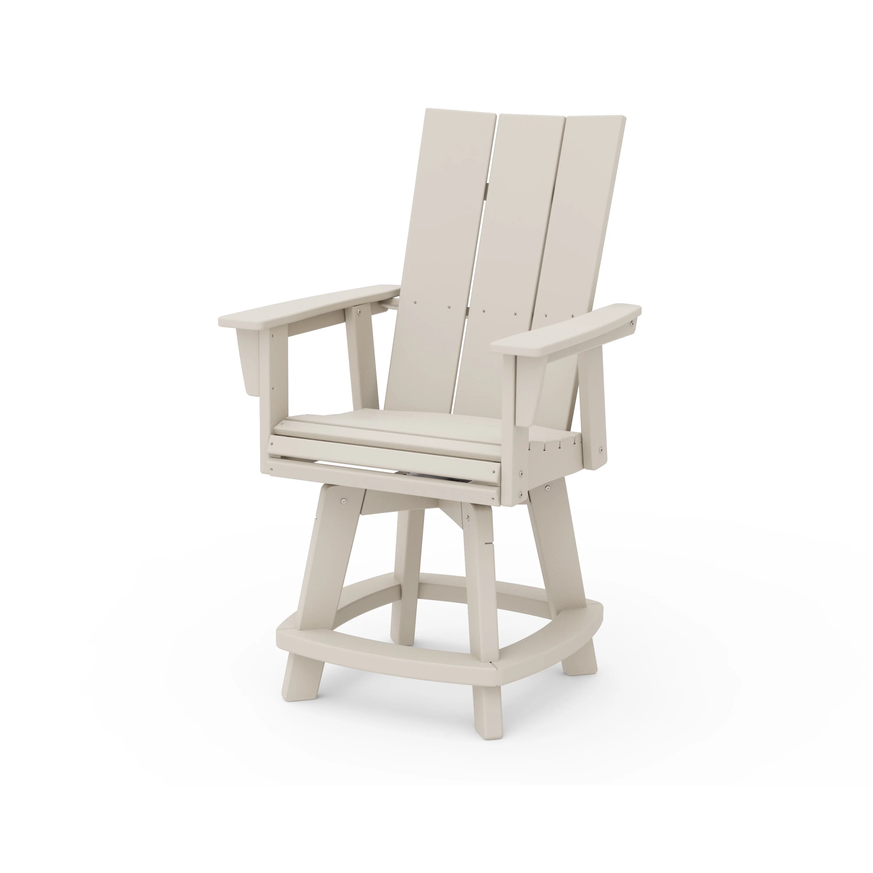 Modern Curveback Adirondack Swivel Counter Chair - Image 9