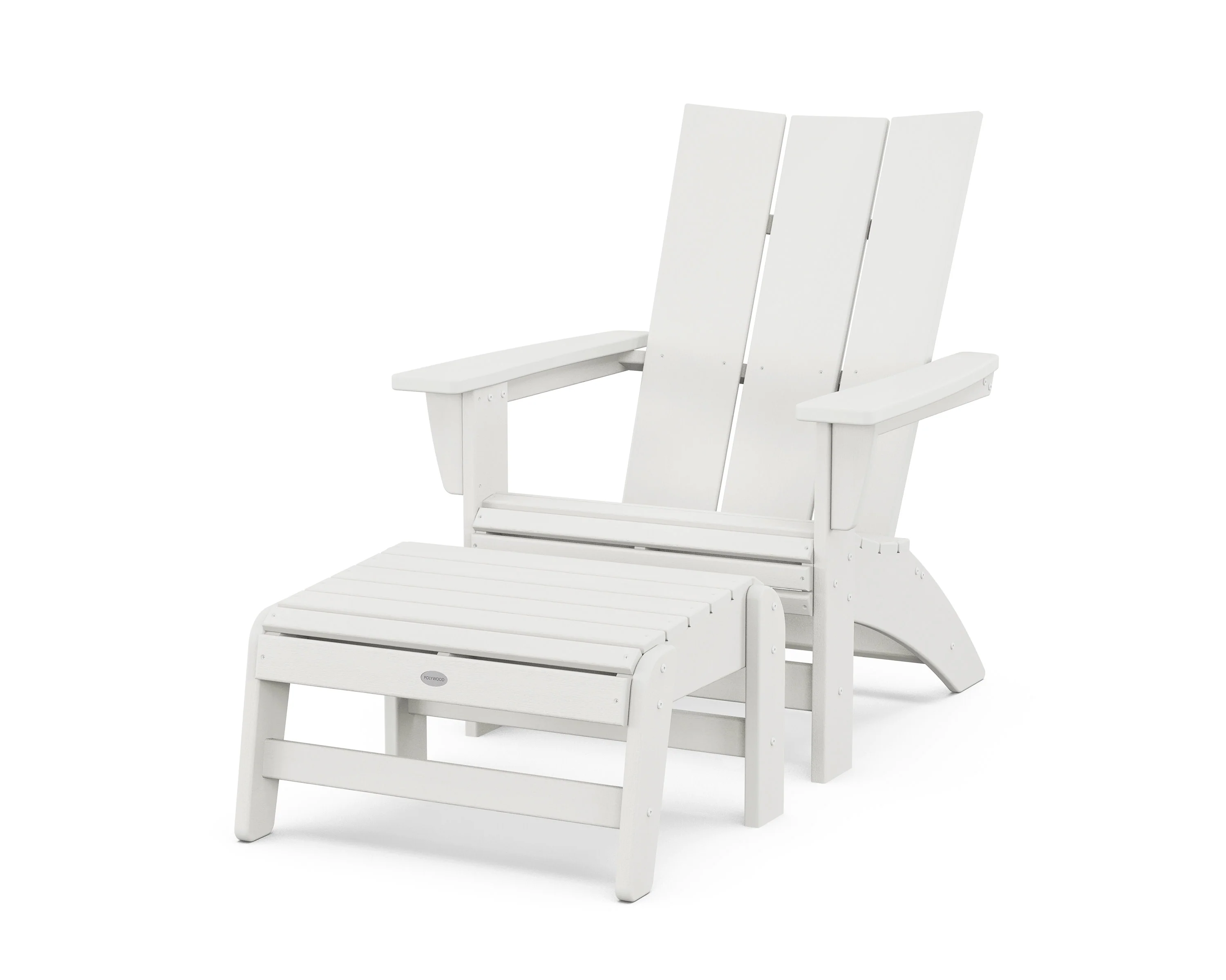 Modern Grand Adirondack Chair with Ottoman - Image 14