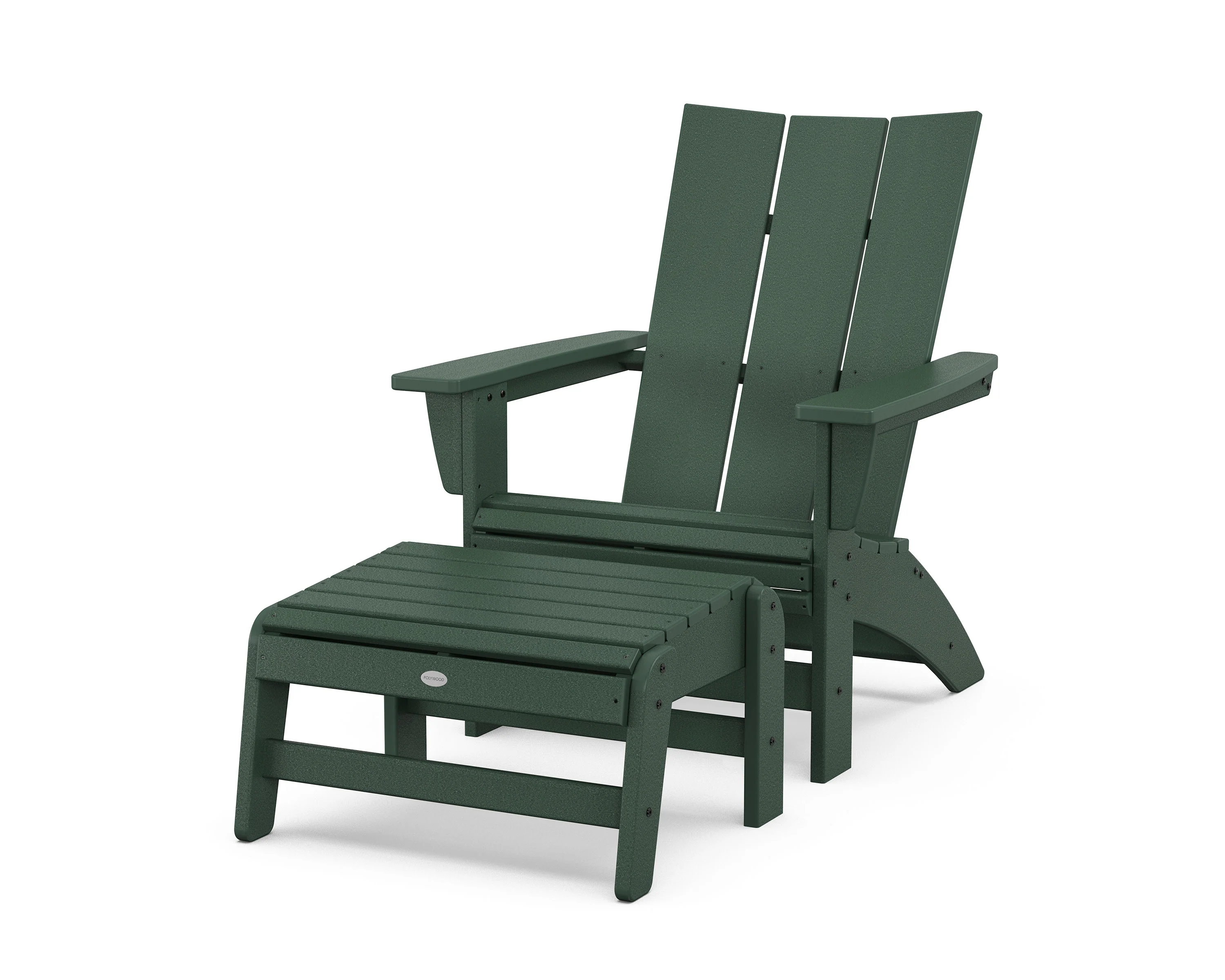 Modern Grand Adirondack Chair with Ottoman - Image 18
