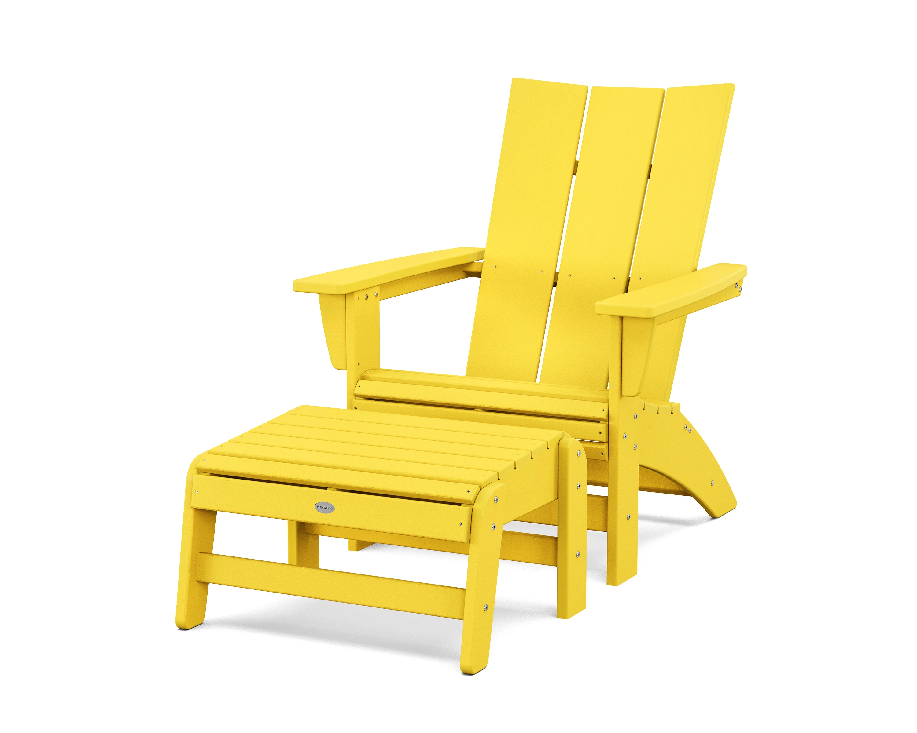 Modern Grand Adirondack Chair with Ottoman - Image 19